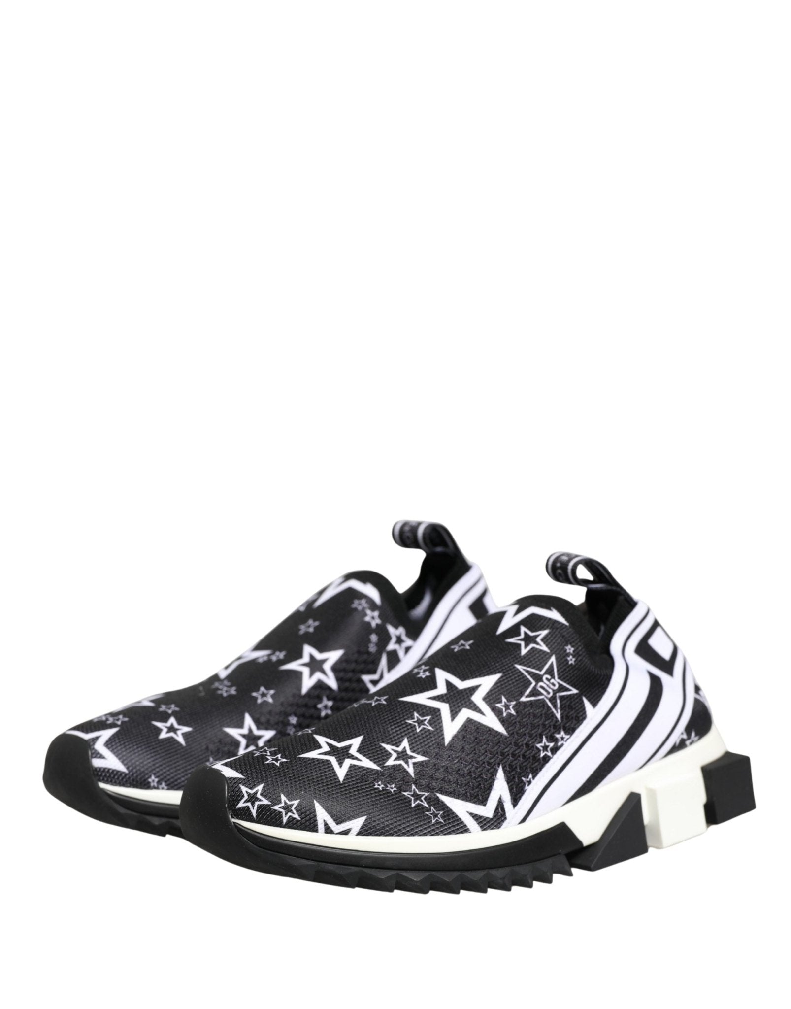 Dolce & Gabbana Black Stars Logo SORRENTO Sneakers Shoes - GET THE BRAND