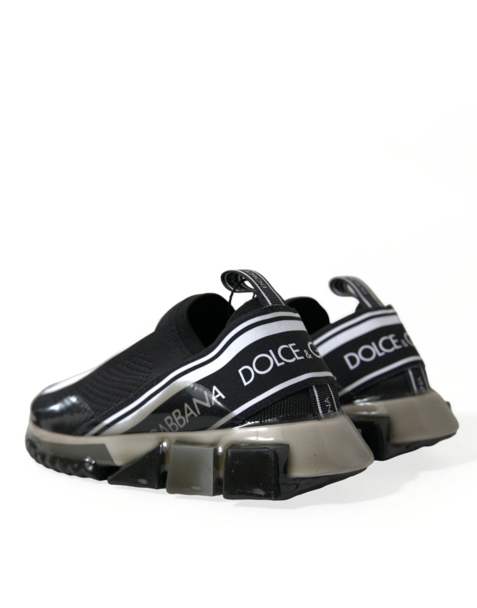 Dolce & Gabbana Black White Slip On Sneakers Sorrento Shoes - GET THE BRAND