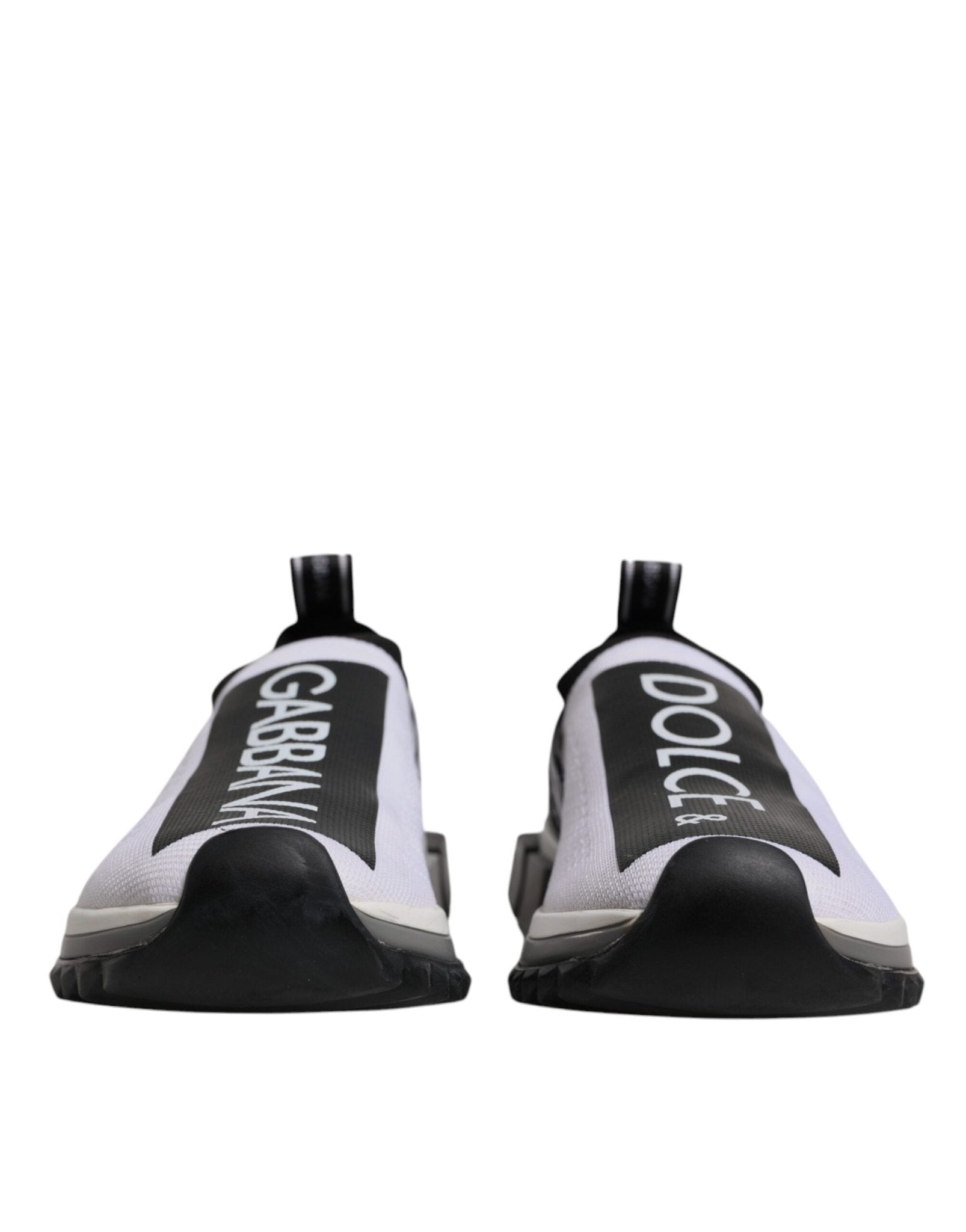 Dolce & Gabbana Black White Slip On Sorrento Sneakers Shoes - GET THE BRAND