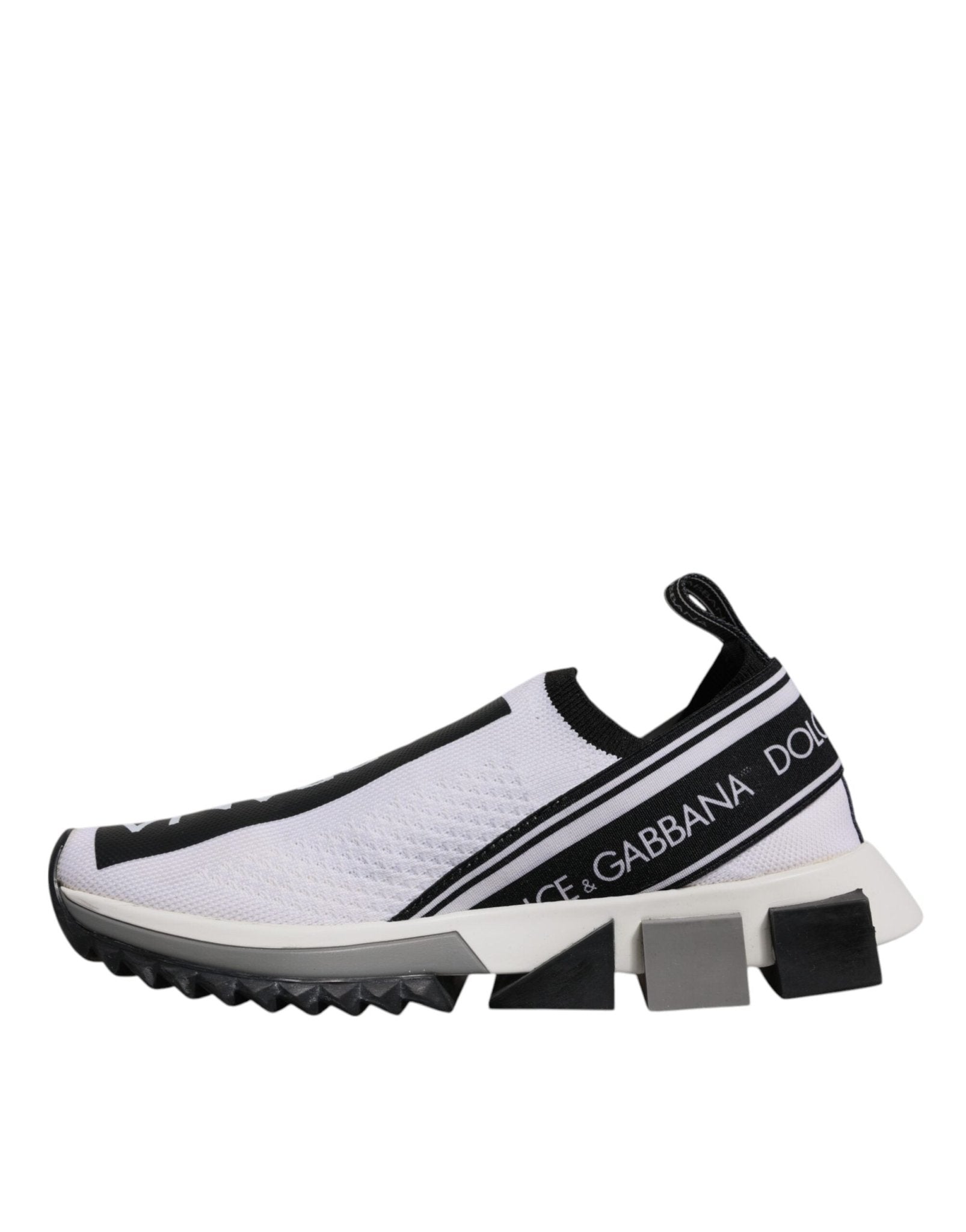 Dolce & Gabbana Black White Slip On Sorrento Sneakers Shoes - GET THE BRAND