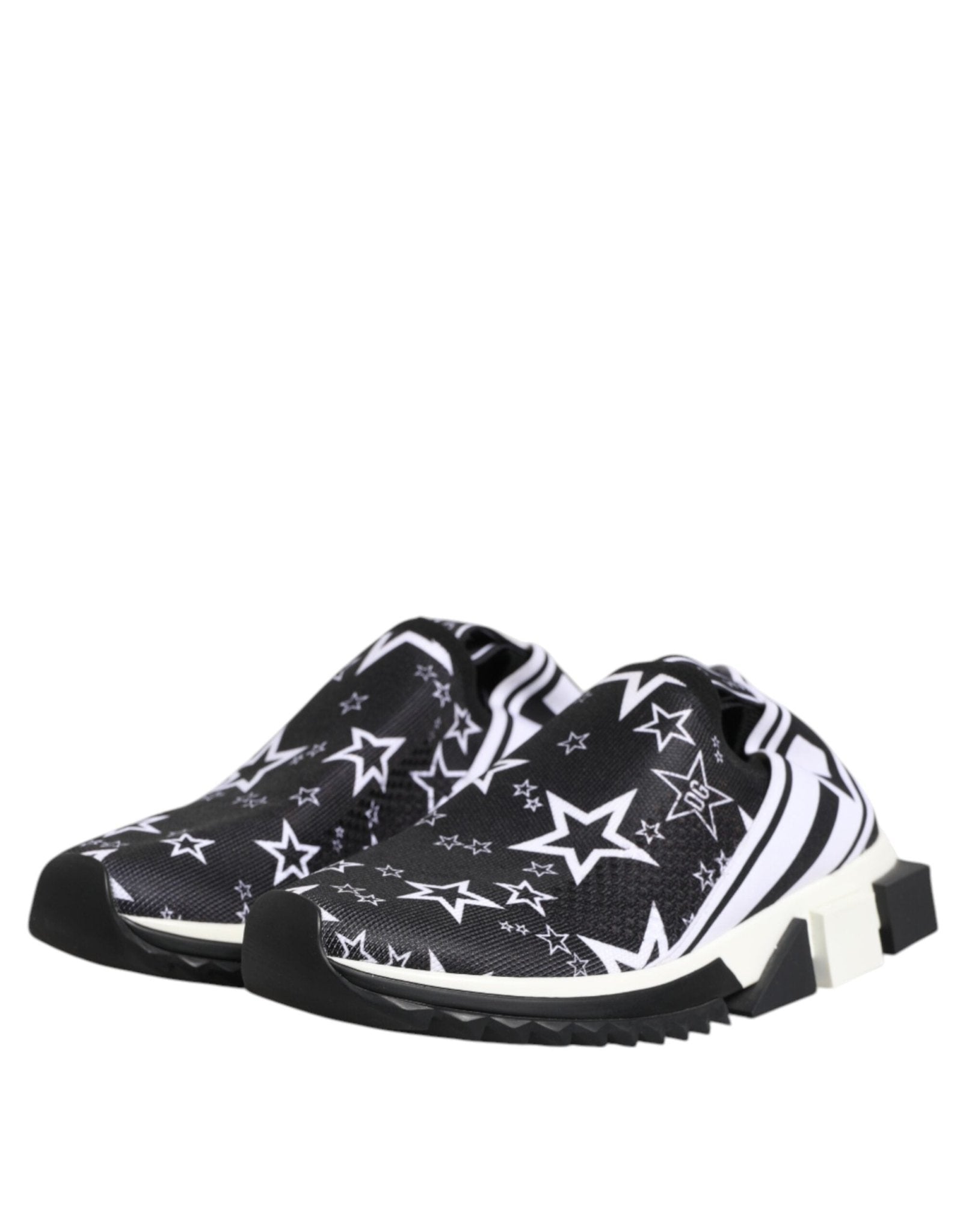 Dolce & Gabbana Black White Sorrento Low Top Sneakers Shoes - GET THE BRAND