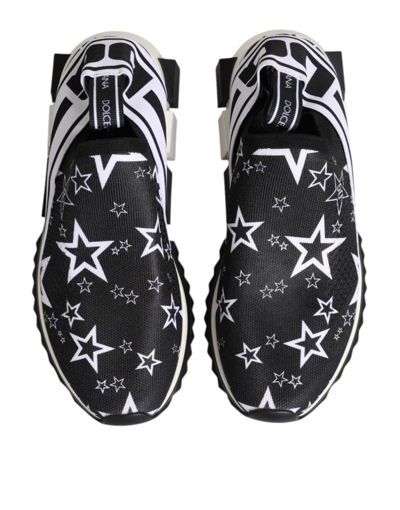 Dolce & Gabbana Black White Sorrento Low Top Sneakers Shoes - GET THE BRAND