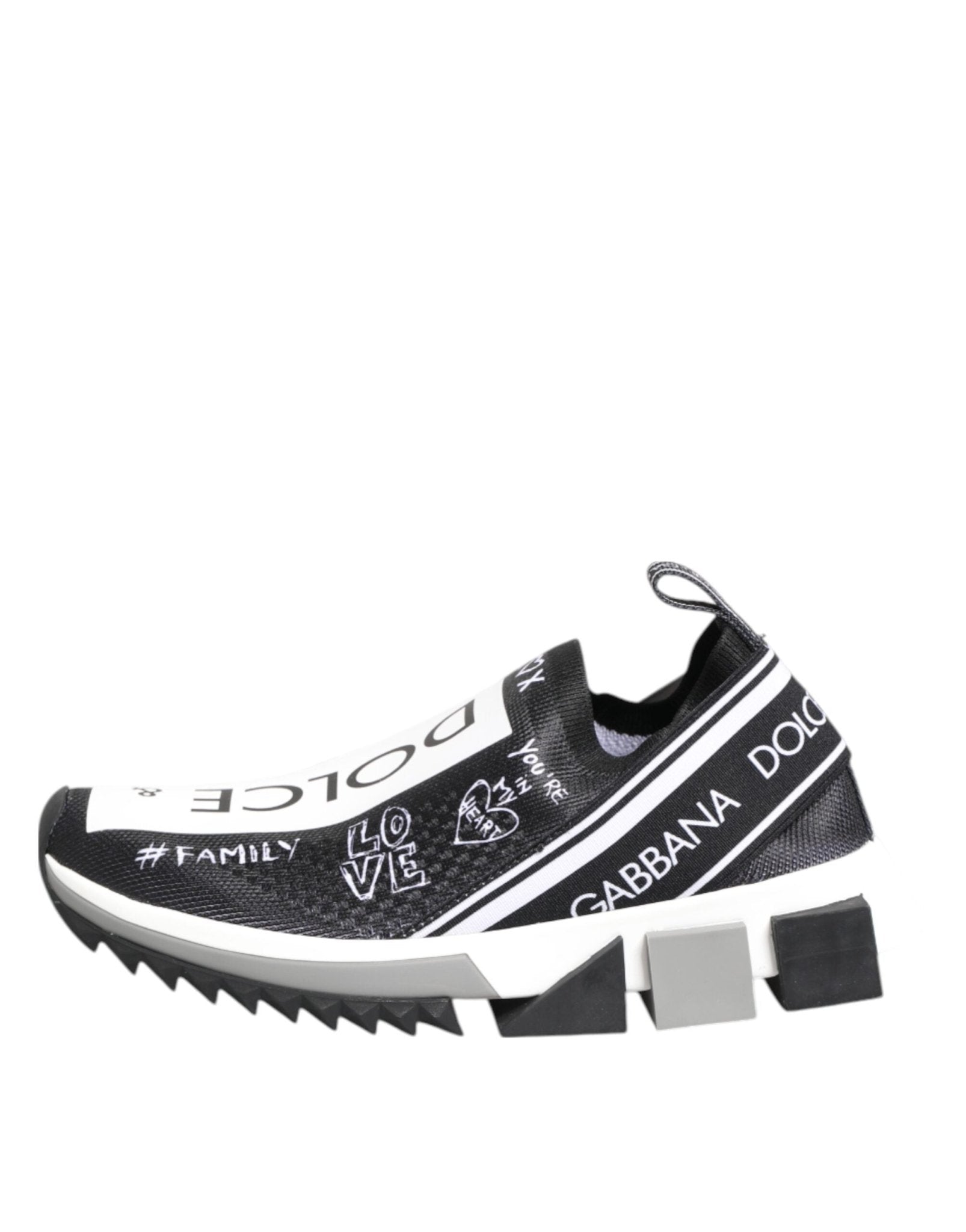 Dolce & Gabbana Black White Sorrento Low Top Sneakers Shoes - GET THE BRAND