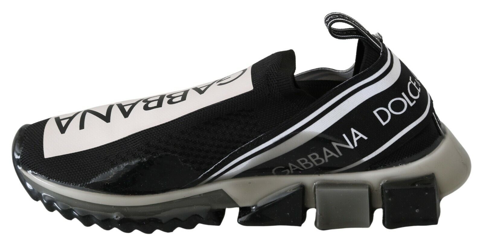 Dolce & Gabbana Black White SORRENTO Sport Stretch Sneakers - GET THE BRAND
