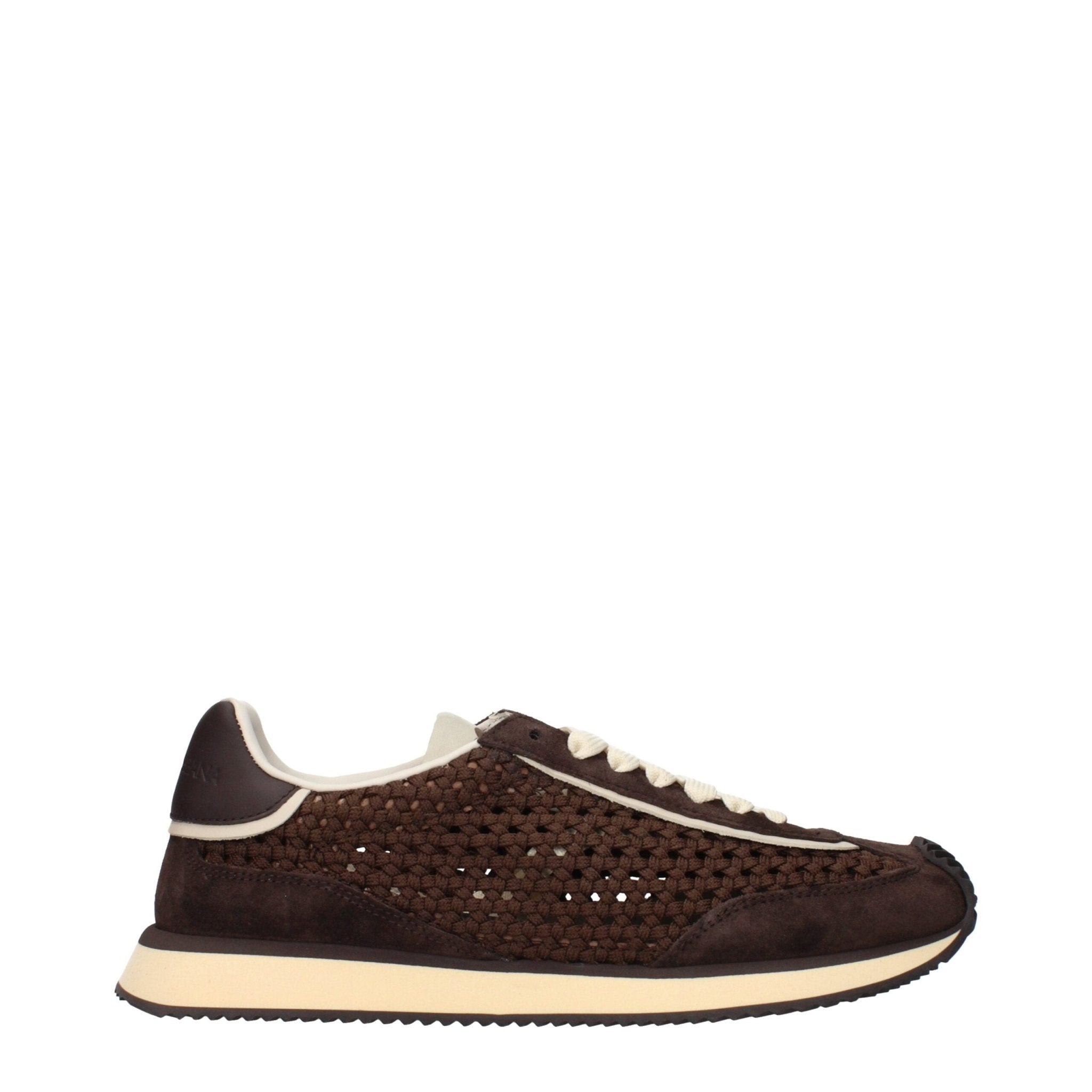 Dolce & Gabbana Brown Fabric Low Top Sneakers - GET THE BRAND