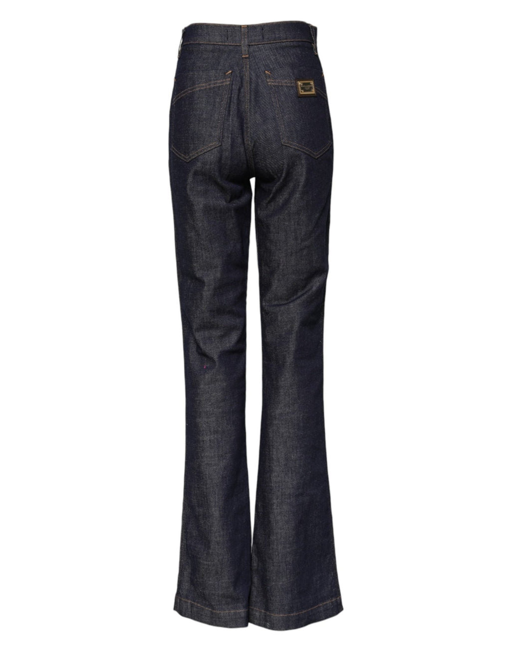 Dolce & Gabbana Dark Blue Cotton Flared Wide Leg Denim Jeans - GET THE BRAND