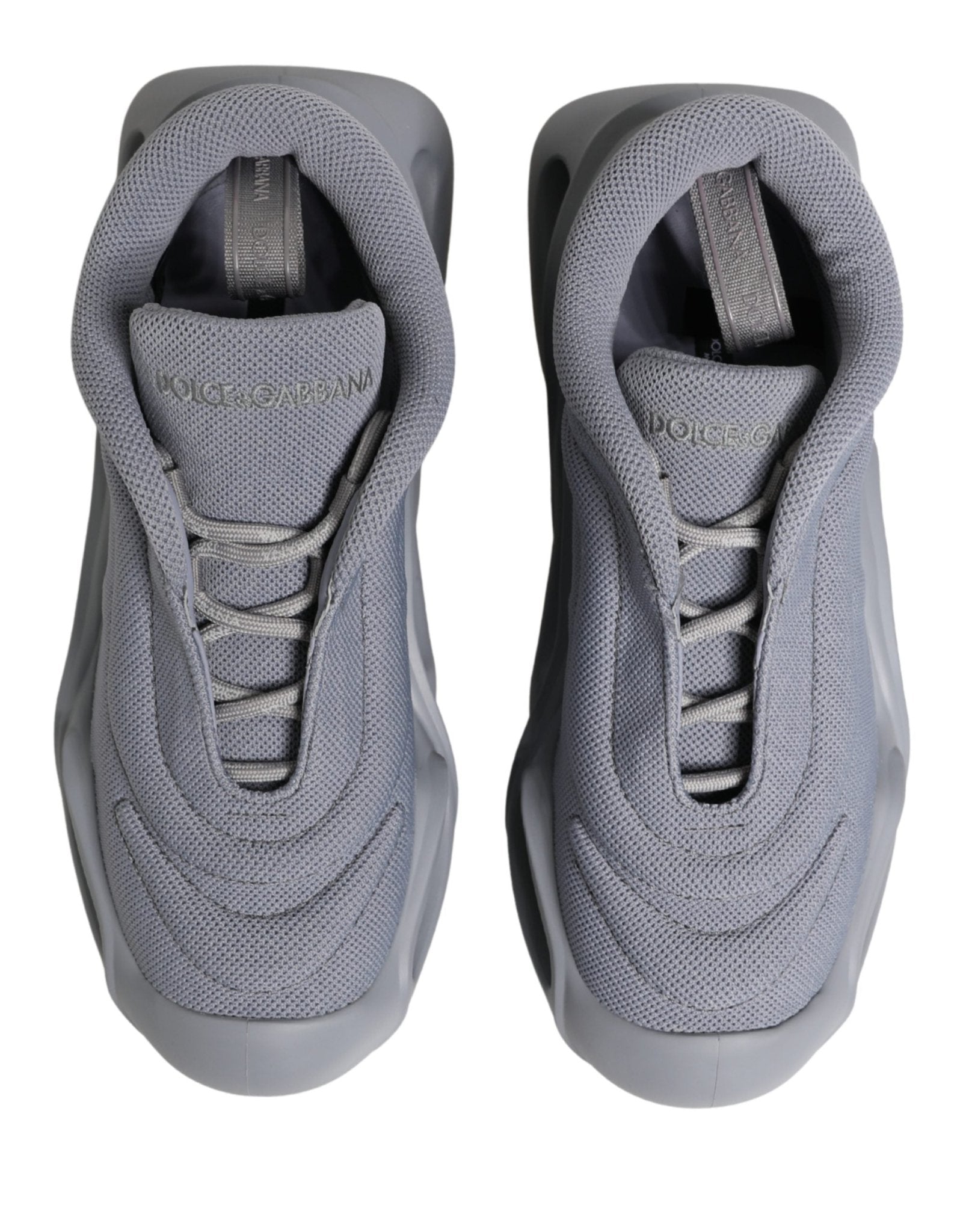 Dolce & Gabbana Gray Slip On Wave Low Top Sneakers - GET THE BRAND