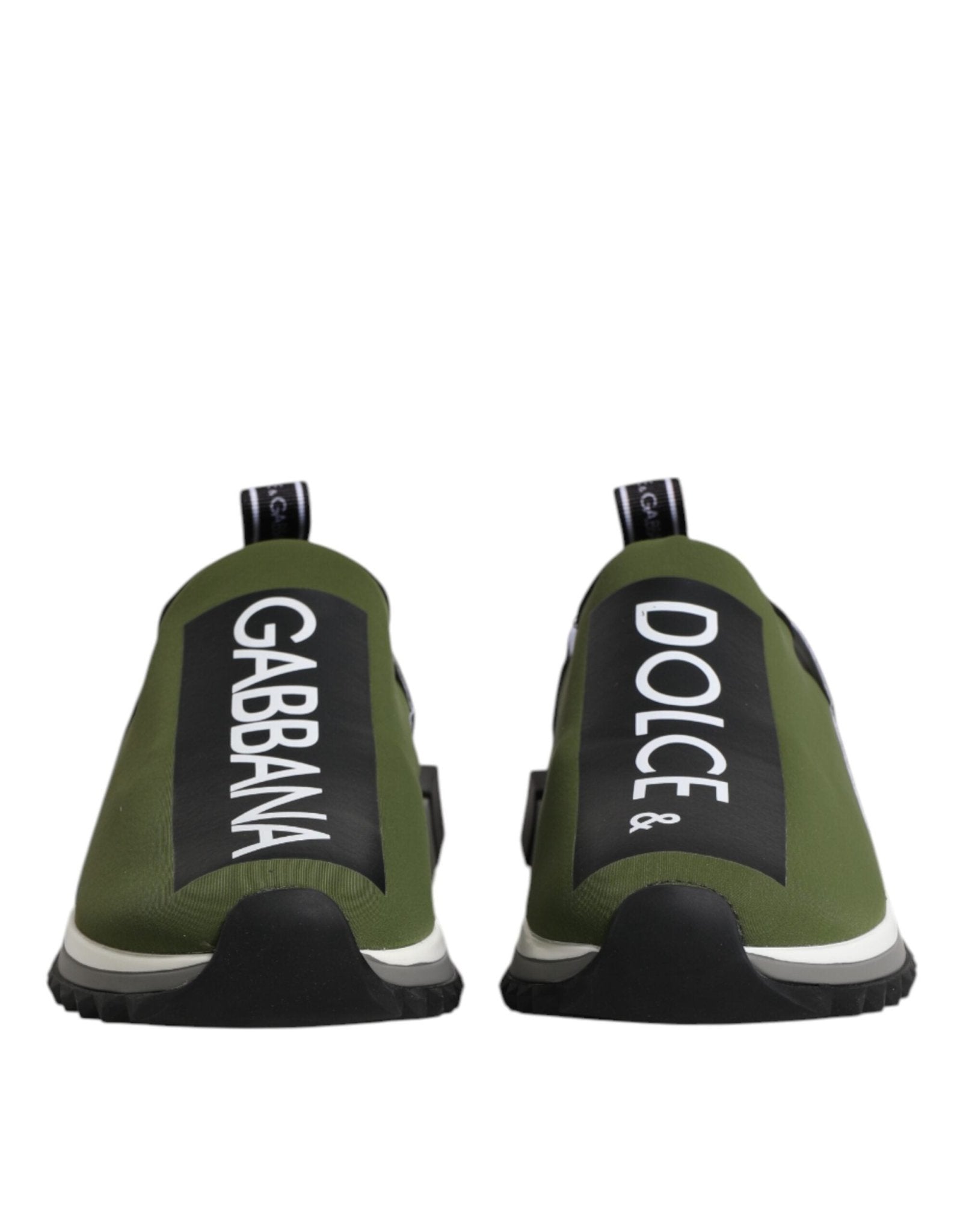 Dolce & Gabbana Green Black Slip On Sorrento Sneakers Shoes - GET THE BRAND