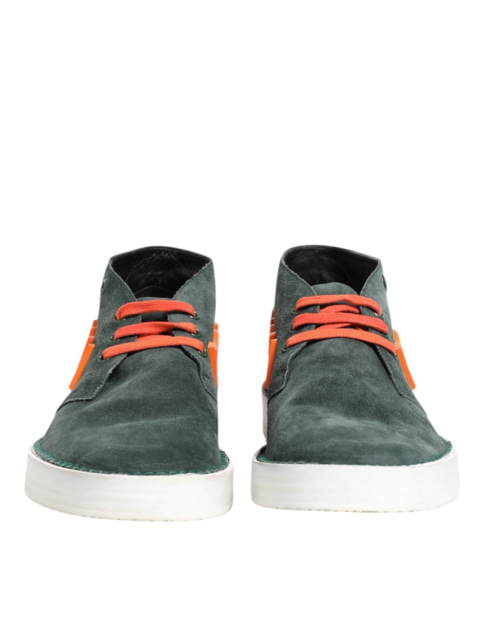 Dolce & Gabbana Green Derby Logo Casual Men Sneakers Shoes - GET THE BRAND