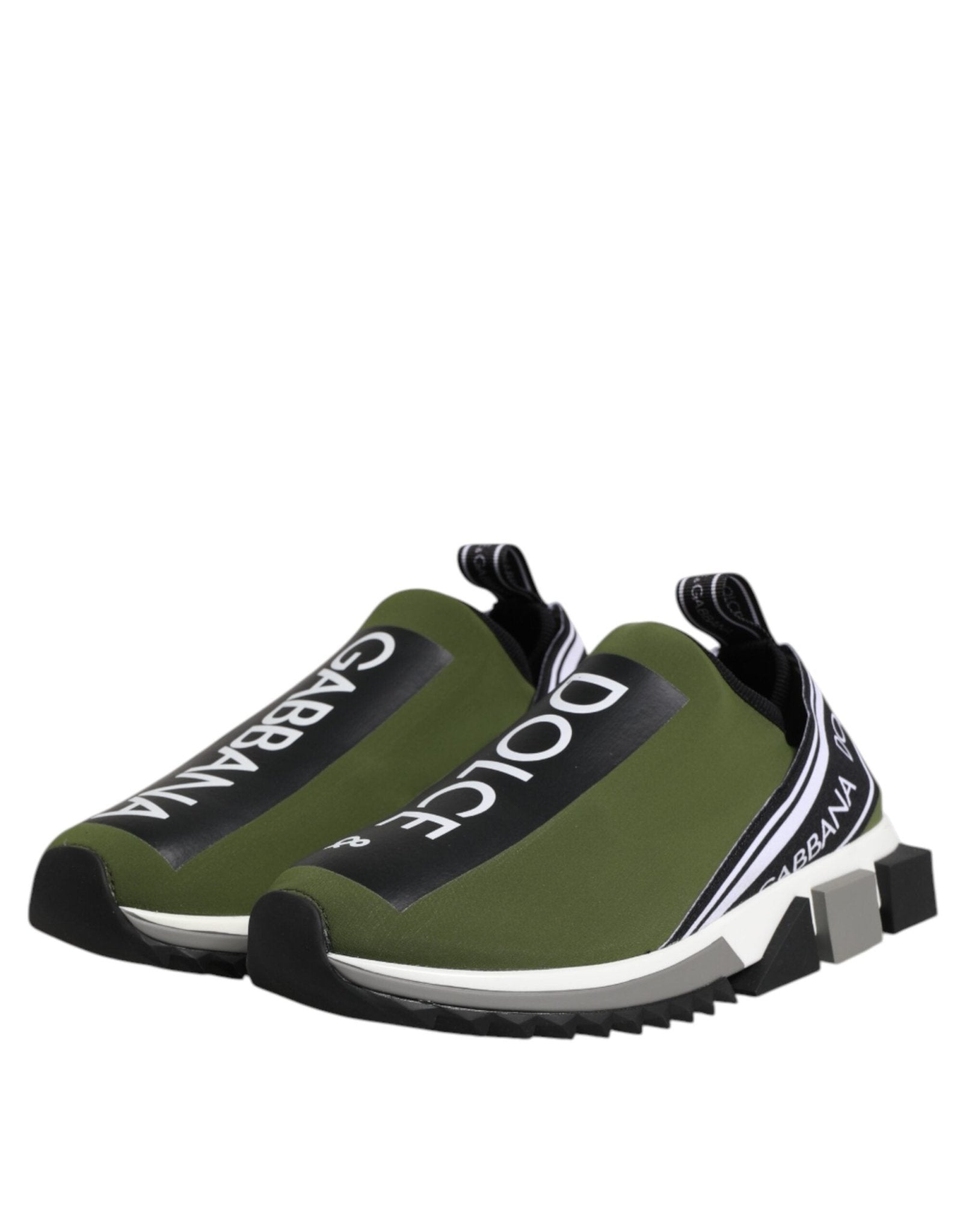 Dolce & Gabbana Green Logo Low Top Sorrento Men Sneakers Shoes - GET THE BRAND