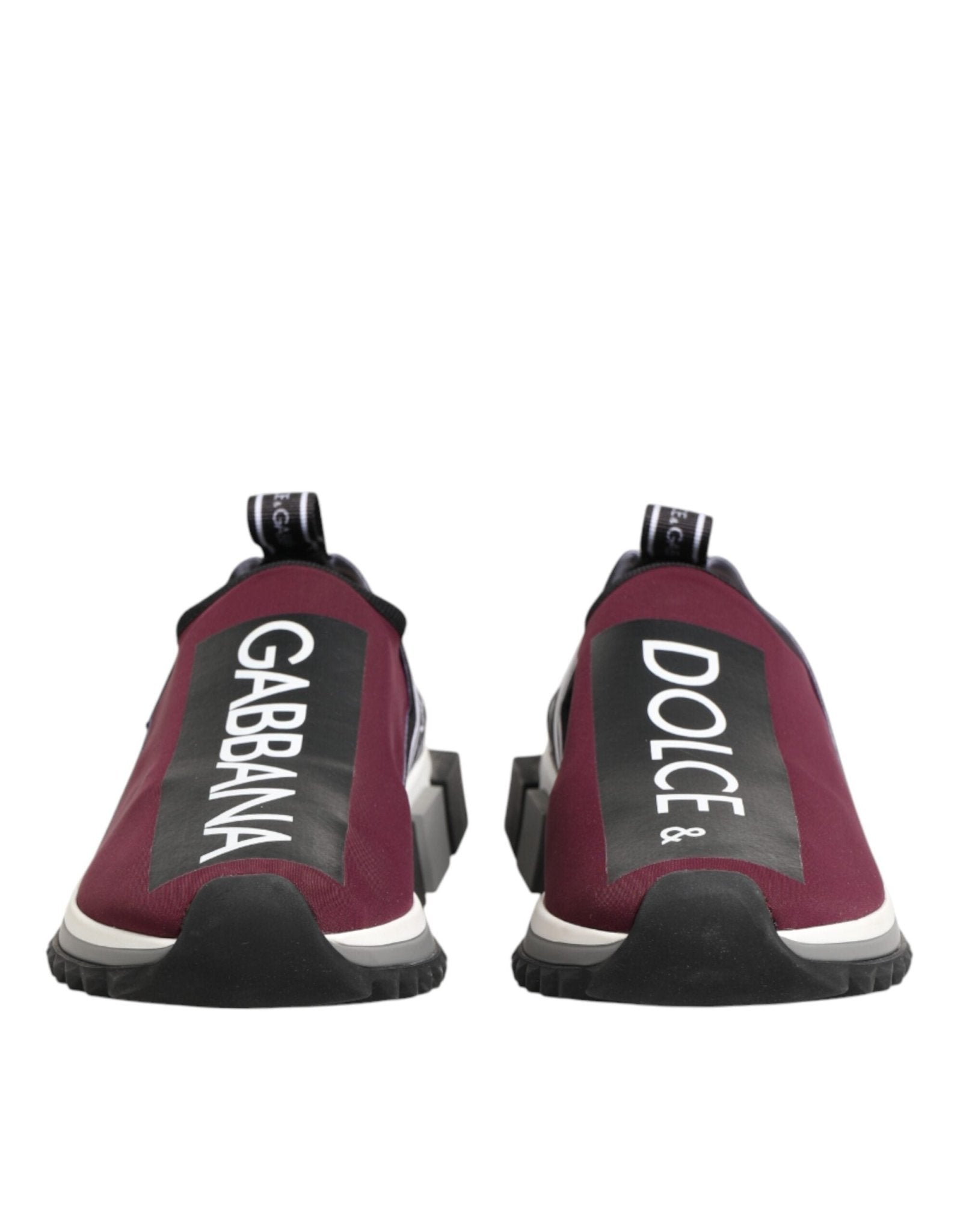 Dolce & Gabbana Maroon Slip On Sorrento Men Sneakers Shoes - GET THE BRAND