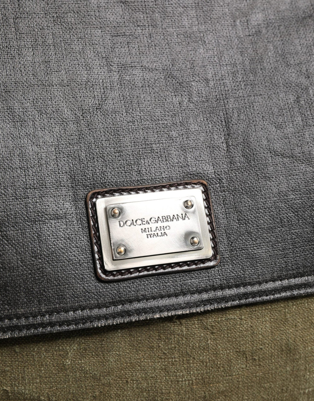 Dolce & Gabbana Military Green Two Tone Messenger Shoulder Borse Men Bag - GET THE BRAND