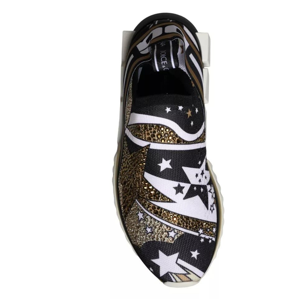Dolce & Gabbana Multicolor Comet Star Print Sorrento Sneakers Shoes - GET THE BRAND