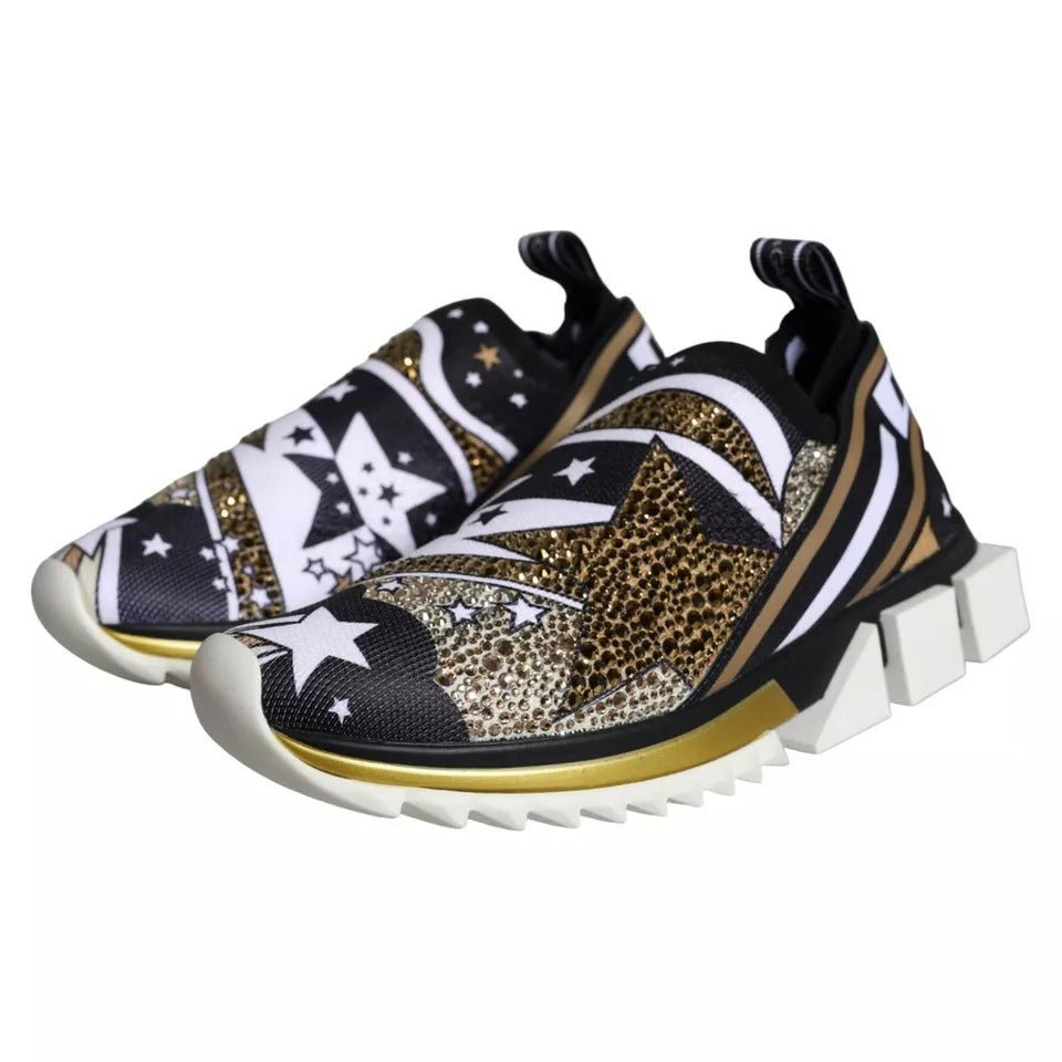 Dolce & Gabbana Multicolor Comet Star Print Sorrento Sneakers Shoes - GET THE BRAND