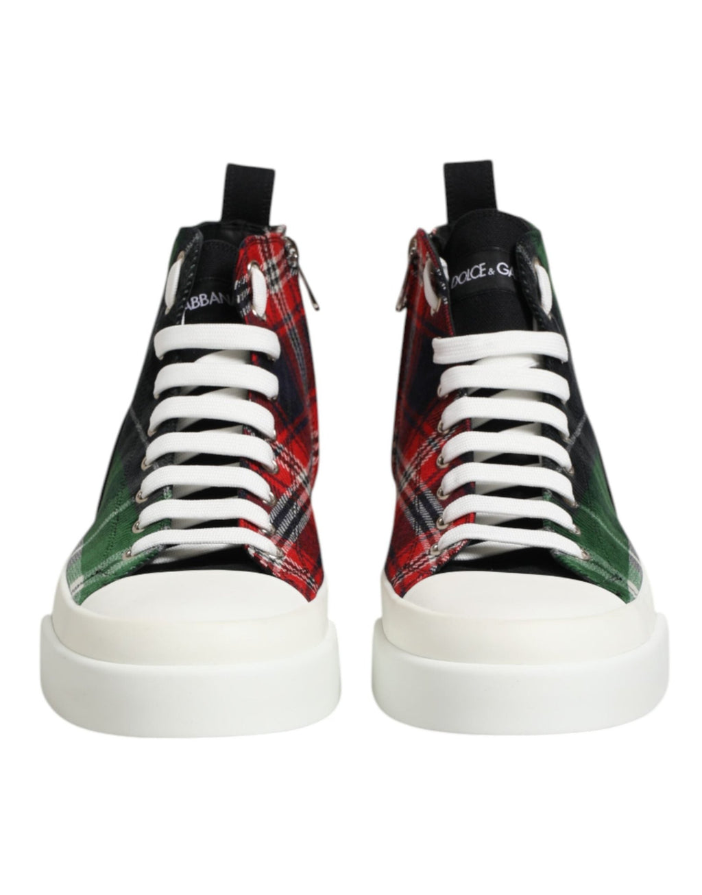 Dolce & Gabbana Multicolor Cotton High Top Men Sneakers Shoes - GET THE BRAND