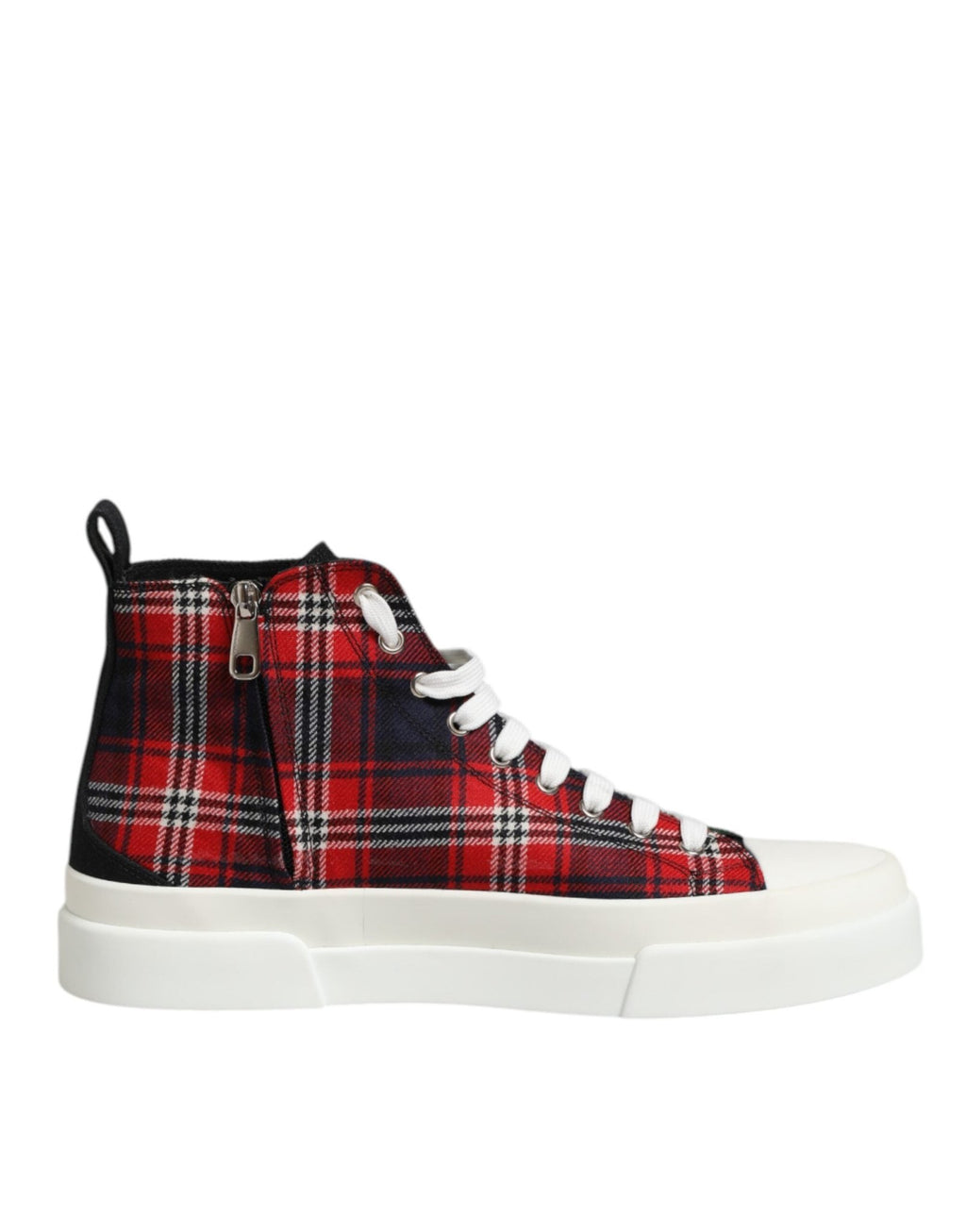 Dolce & Gabbana Multicolor Cotton High Top Men Sneakers Shoes - GET THE BRAND