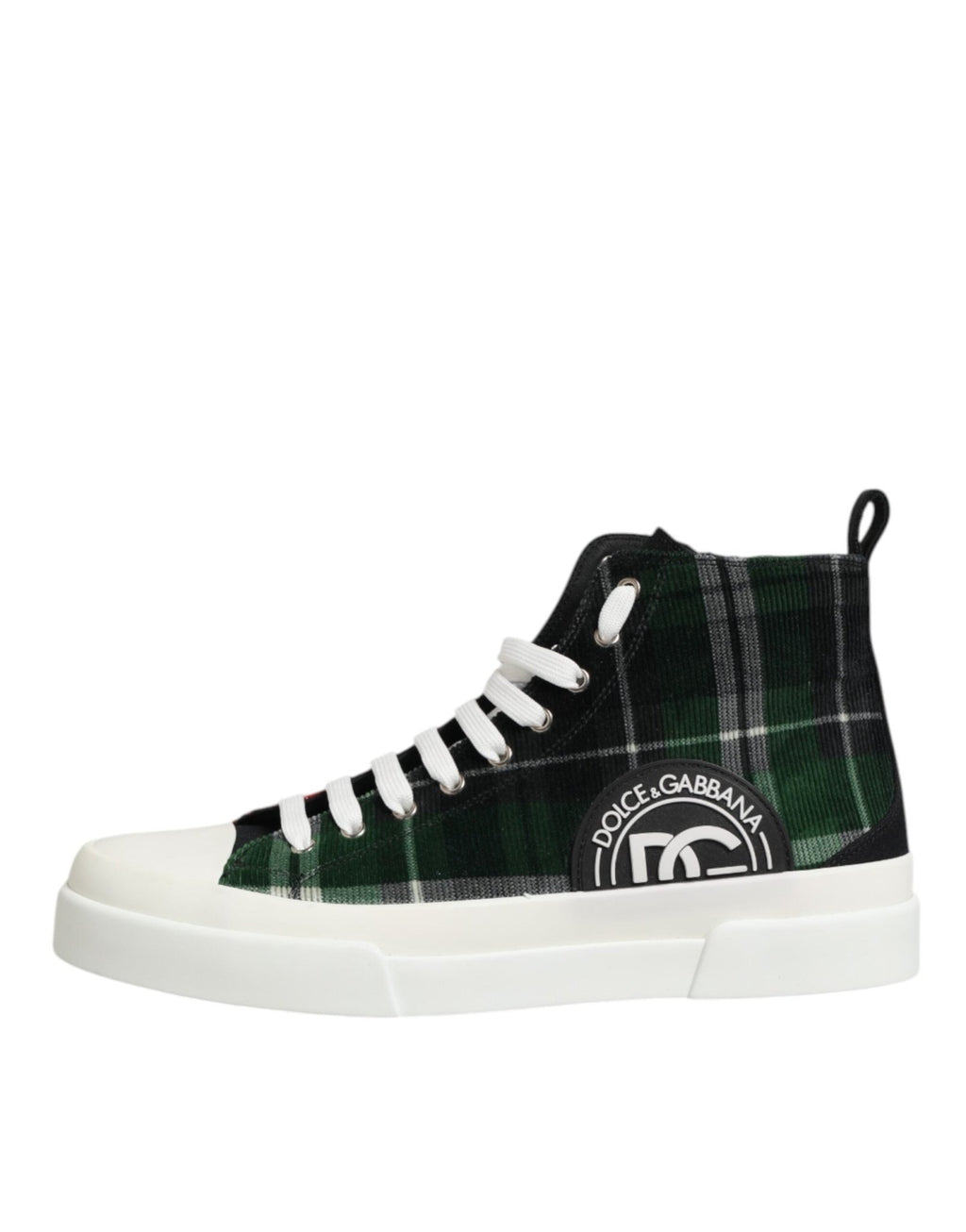 Dolce & Gabbana Multicolor Cotton High Top Men Sneakers Shoes - GET THE BRAND