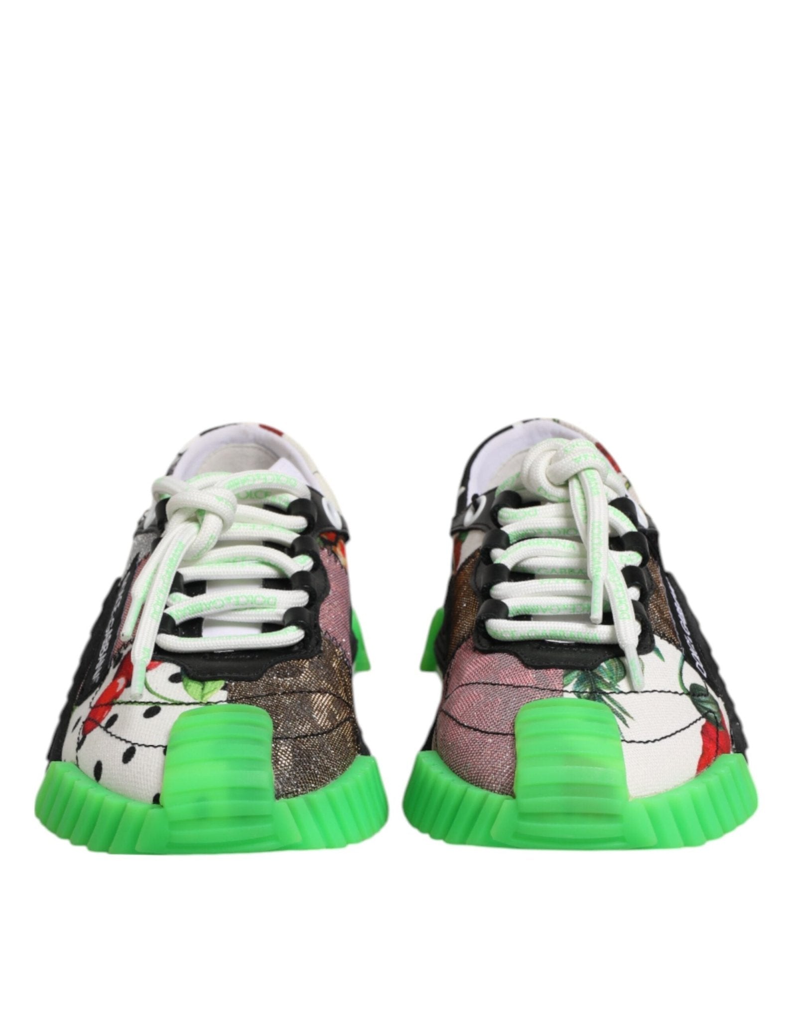 Dolce & Gabbana Multicolor DG Logo Leopard Cherry Sneaker Shoes - GET THE BRAND