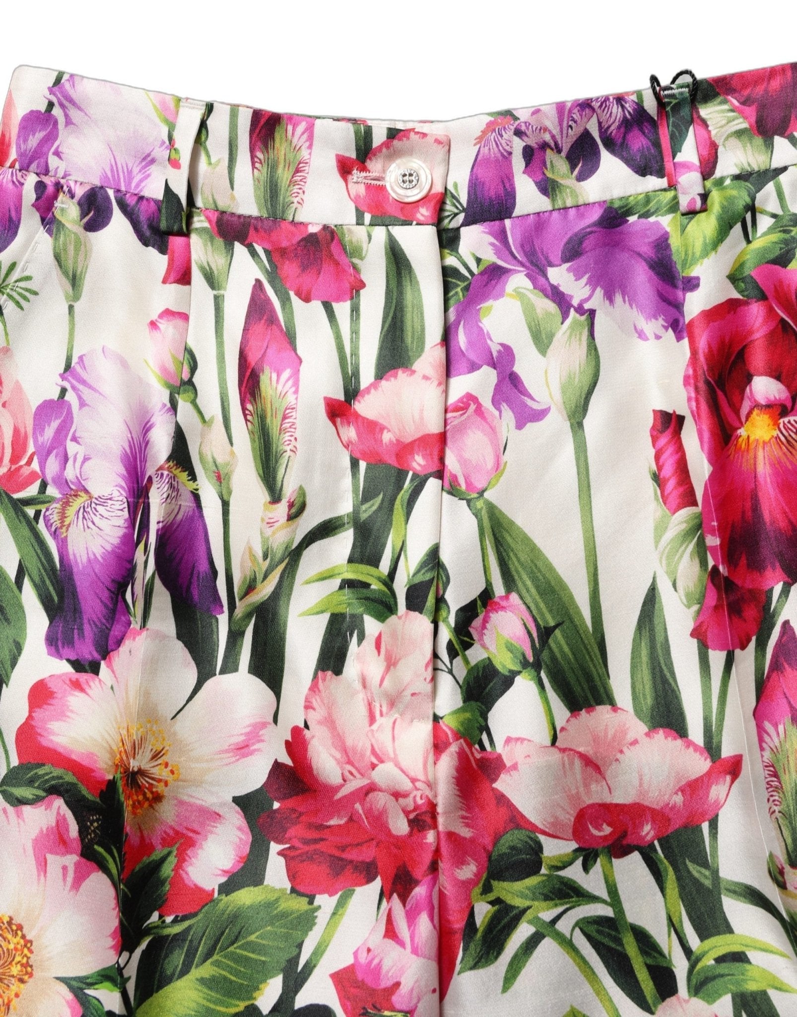 Dolce & Gabbana Multicolor Floral Print Tapered Trouser Pants - GET THE BRAND