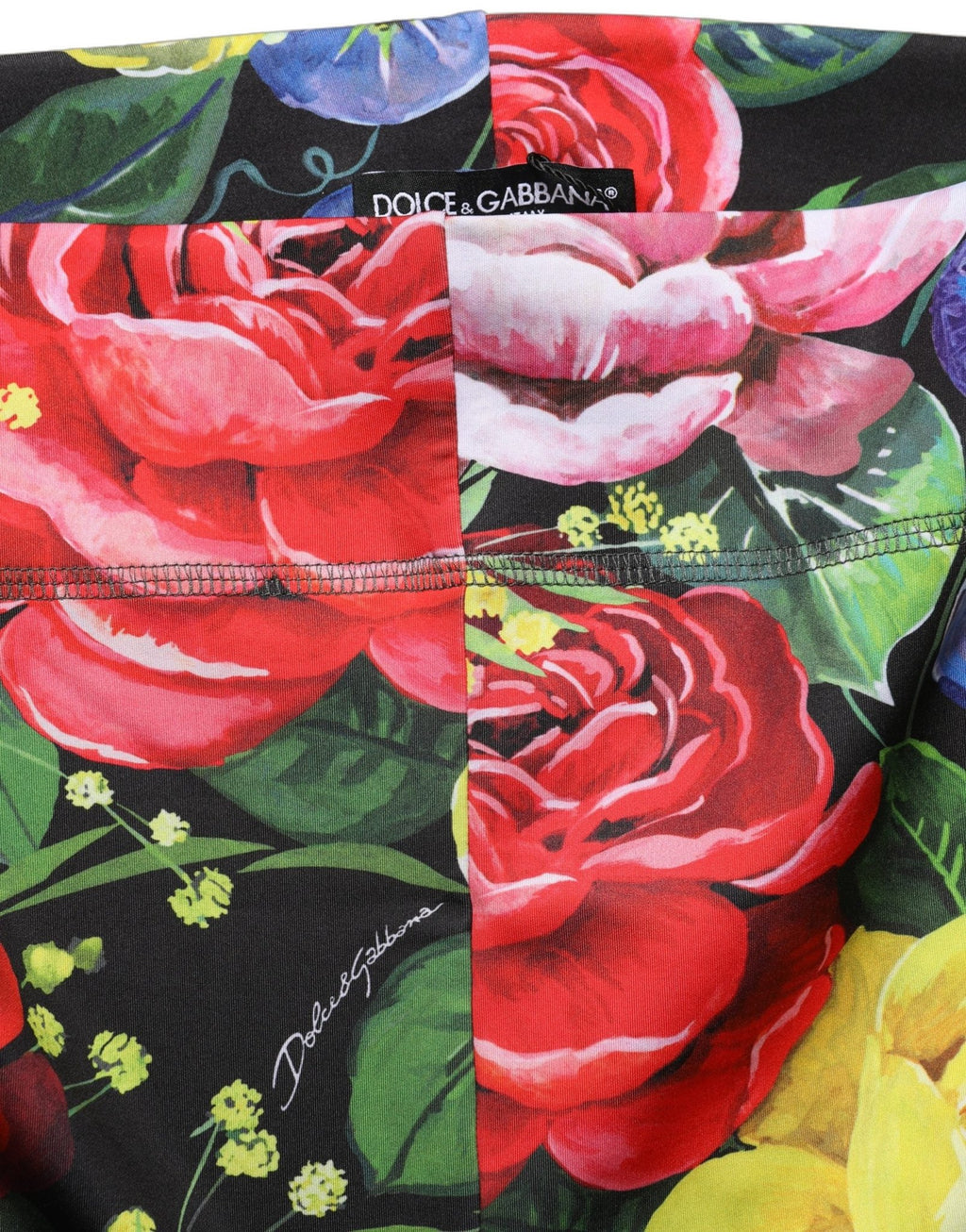 Dolce & Gabbana Multicolor Floral Stretch Jersey Leggings Pants - GET THE BRAND