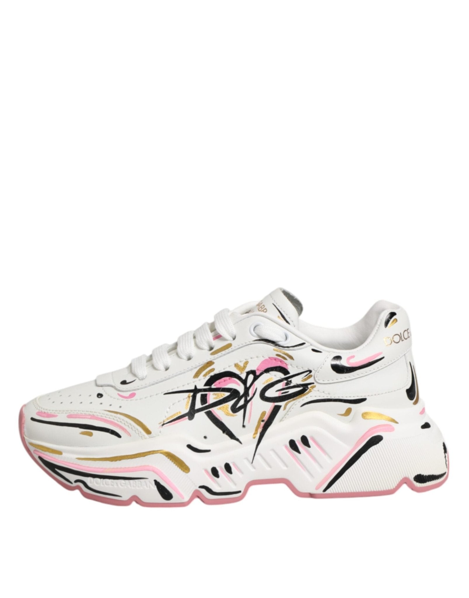 Dolce & Gabbana Multicolor Hand Painted DAYMASTER Sneaker Shoes - GET THE BRAND