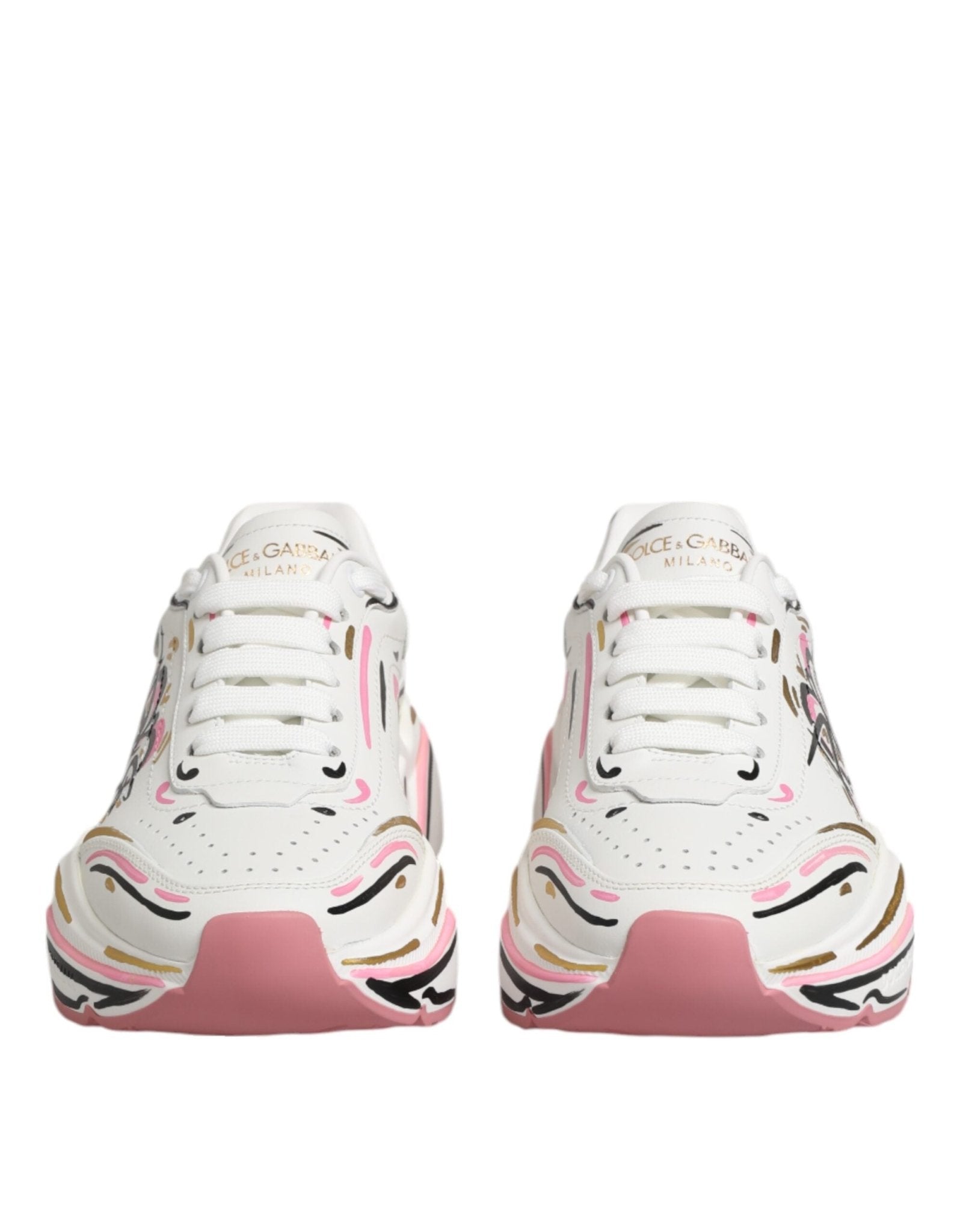 Dolce & Gabbana Multicolor Hand Painted DAYMASTER Sneaker Shoes - GET THE BRAND