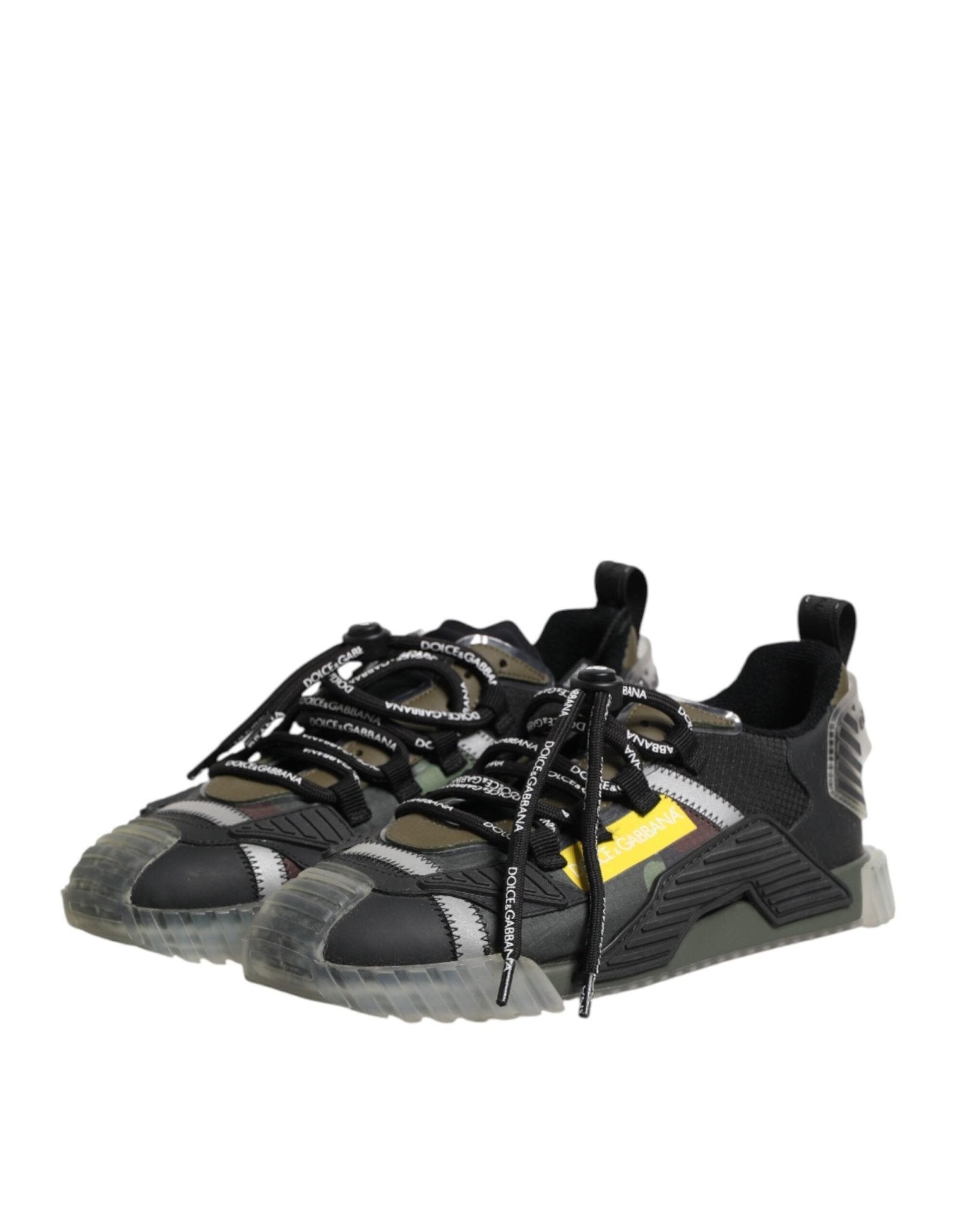 Dolce & Gabbana Multicolor Lace Up Low Top NS1 Sneakers Shoes - GET THE BRAND