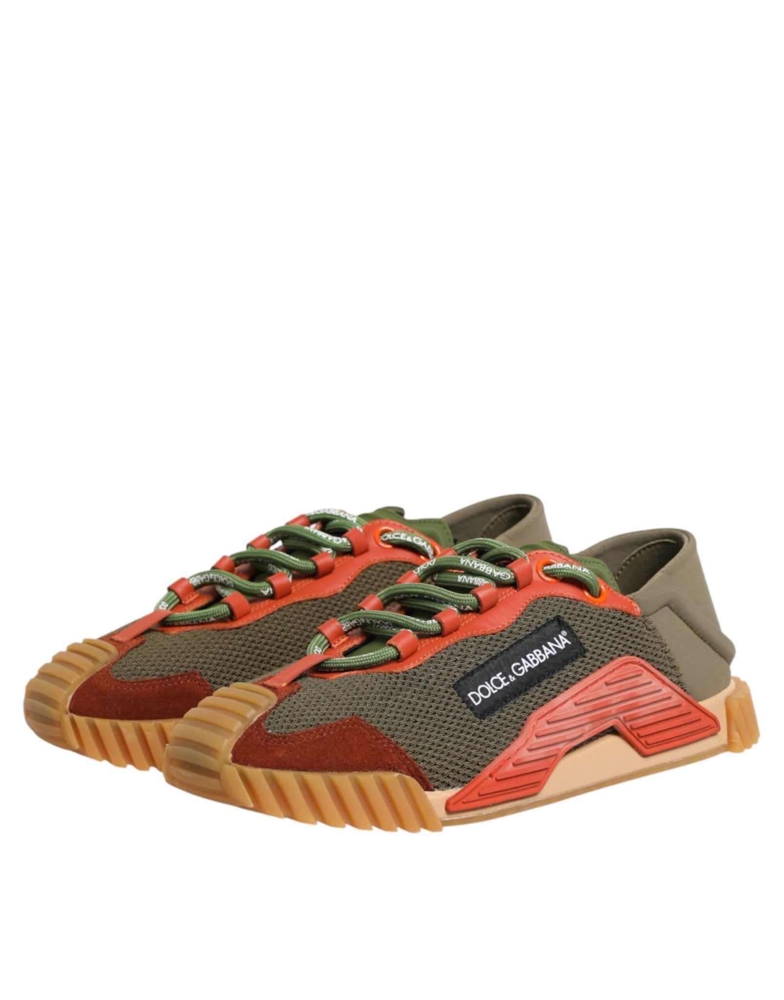 Dolce & Gabbana Multicolor Lace Up Low Top NS1 Sneakers Shoes - GET THE BRAND