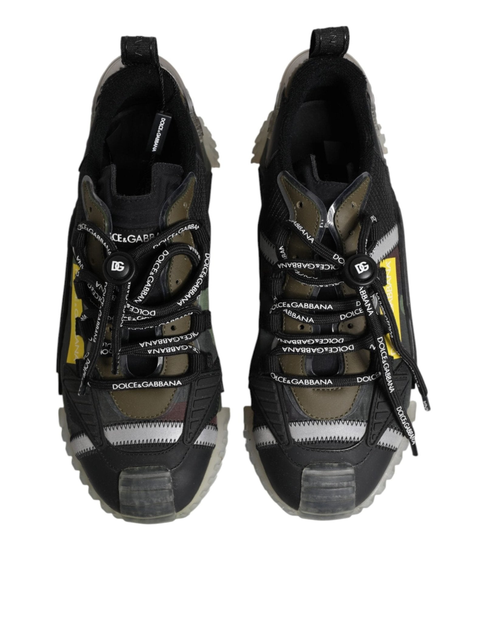 Dolce & Gabbana Multicolor Lace Up Low Top NS1 Sneakers Shoes - GET THE BRAND