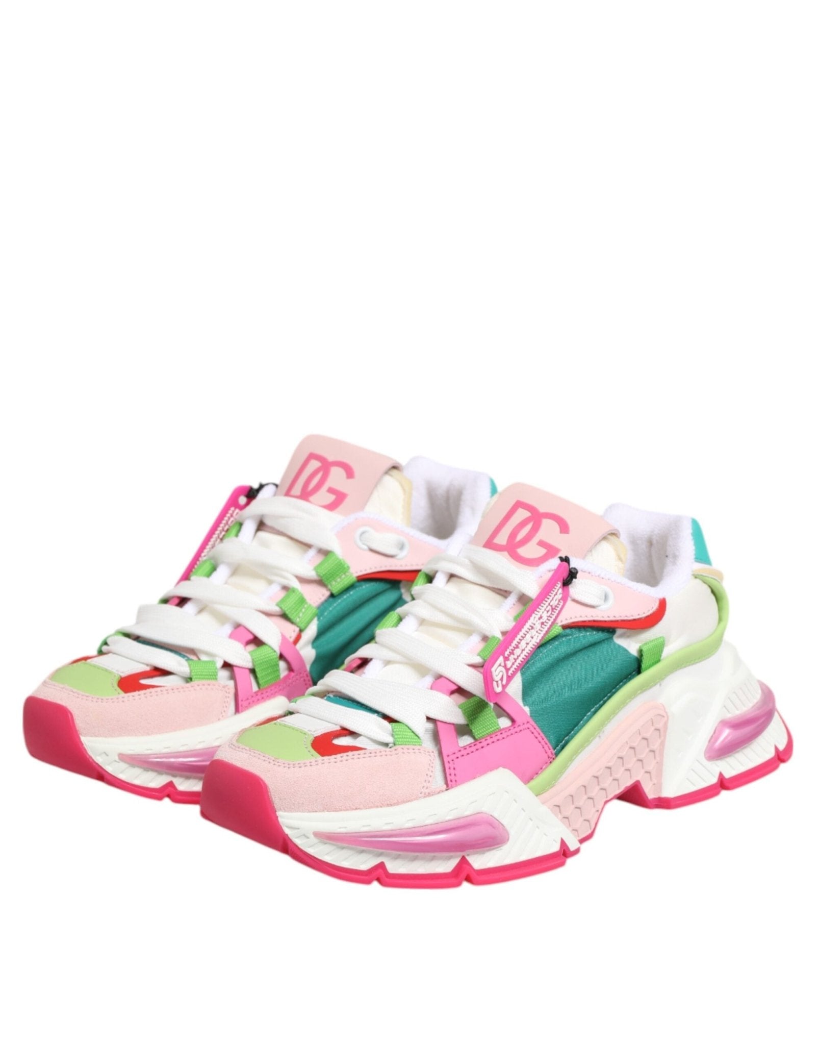 Dolce & Gabbana Multicolor Leather Airmaster Low Top Sneaker Shoes - GET THE BRAND