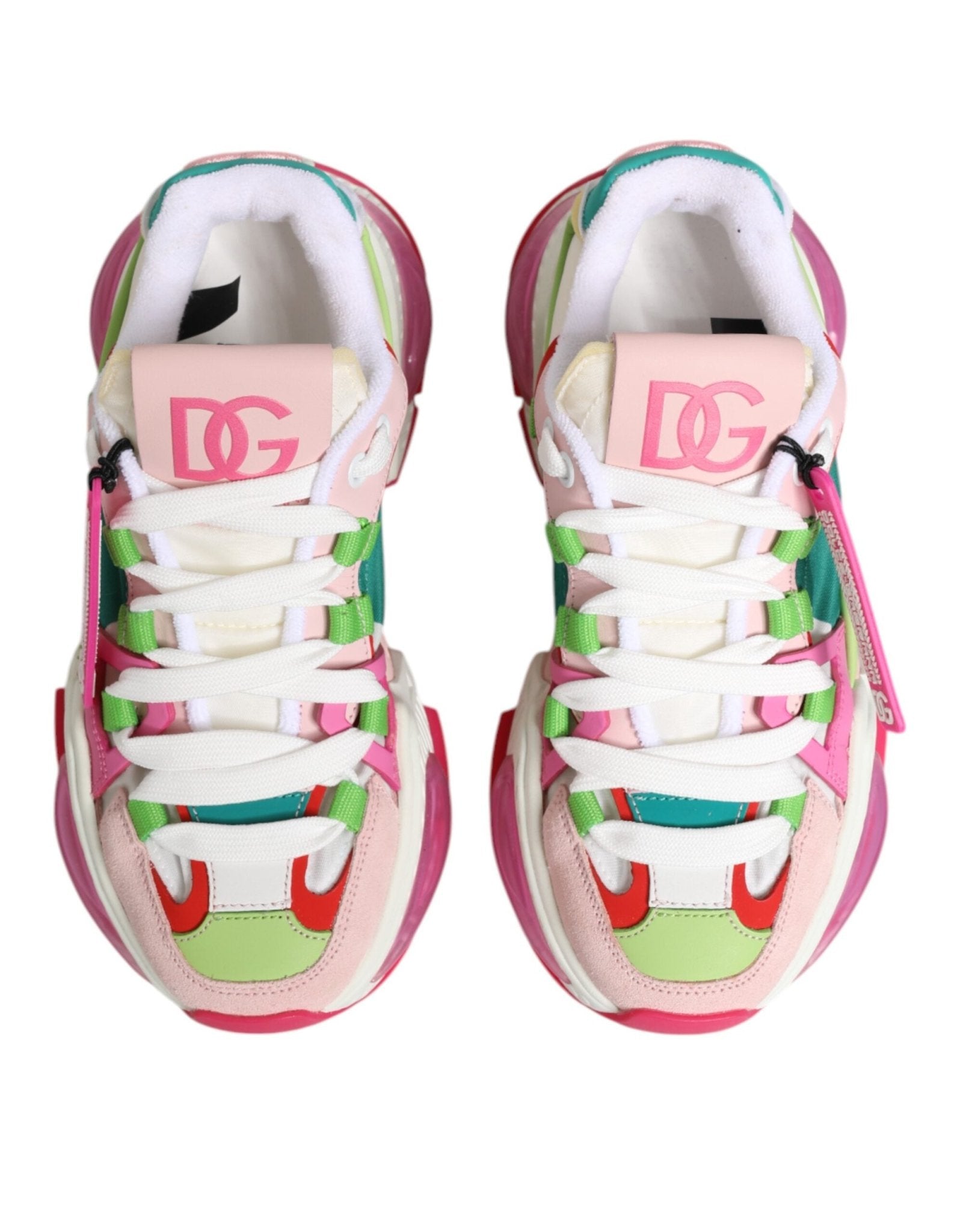 Dolce & Gabbana Multicolor Leather Airmaster Low Top Sneaker Shoes - GET THE BRAND