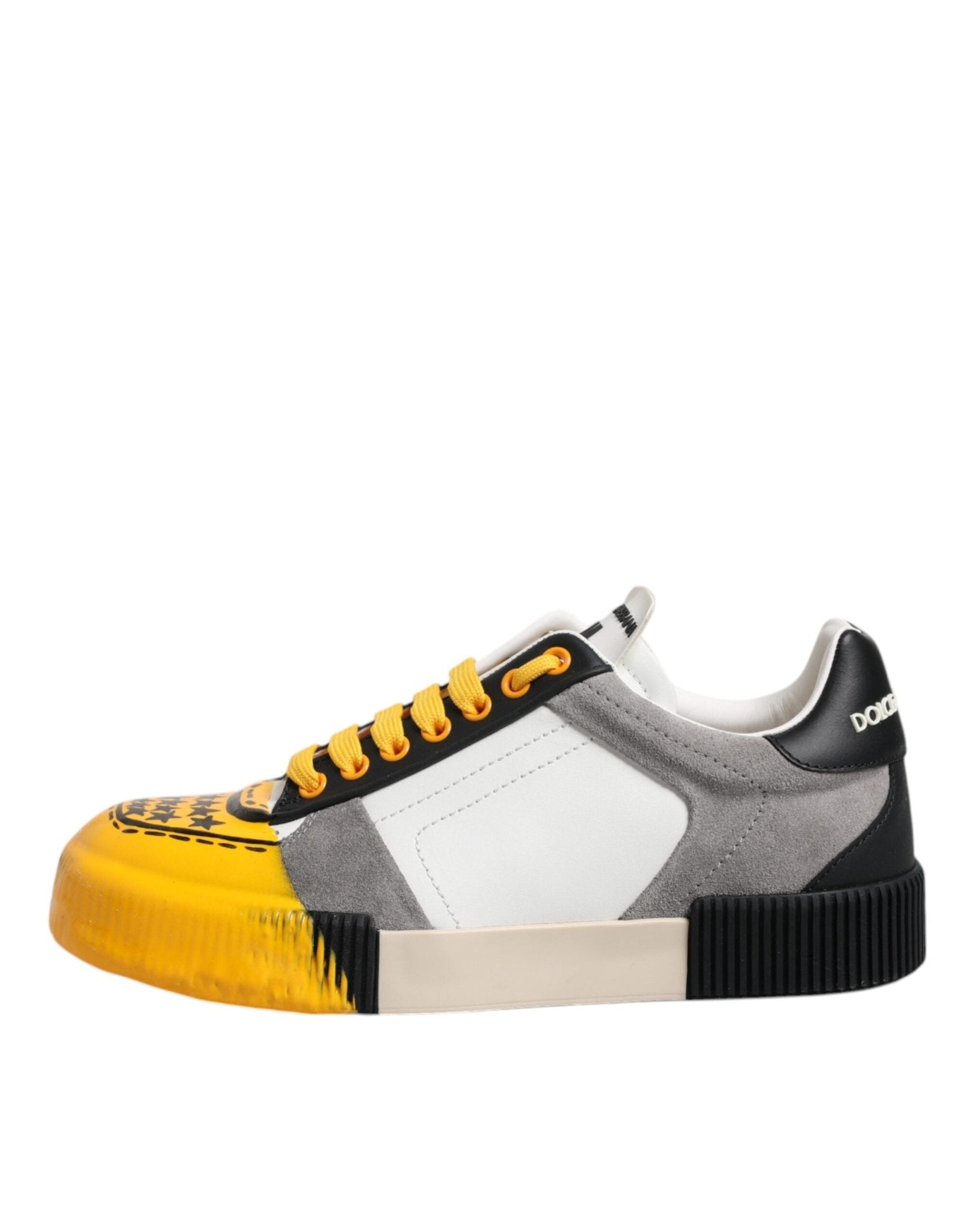 Dolce & Gabbana Multicolor Leather DNA Low Top Sneakers Shoes - GET THE BRAND