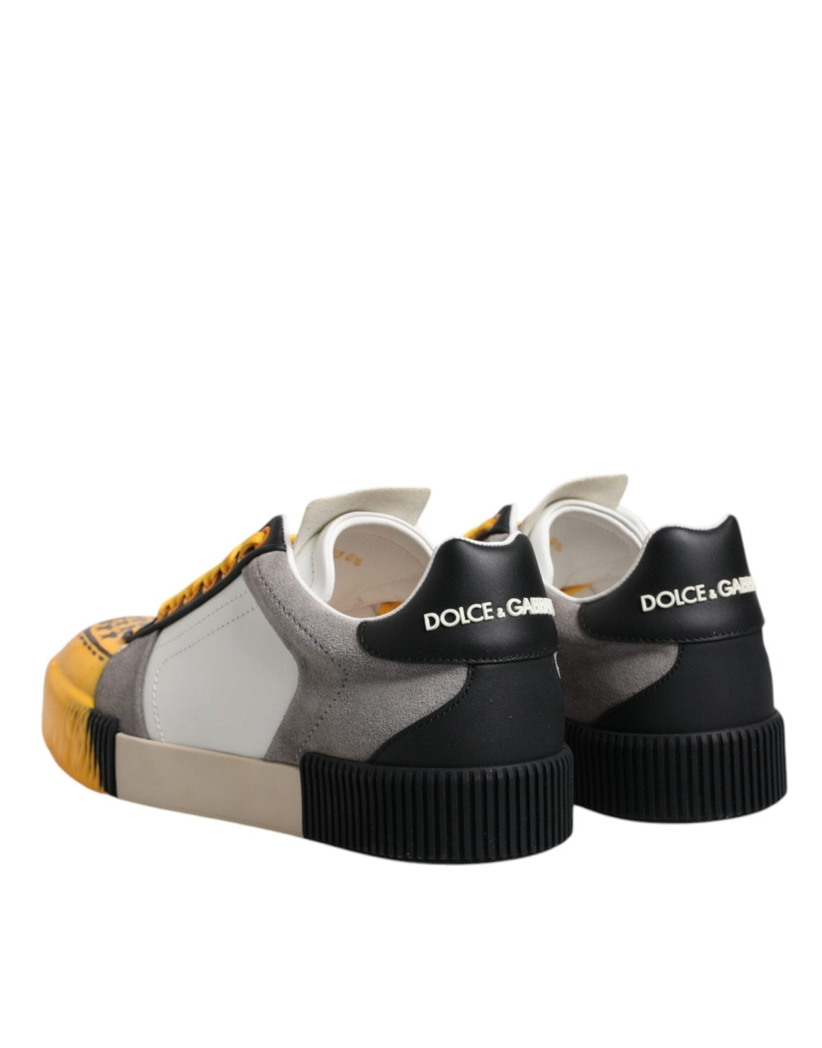 Dolce & Gabbana Multicolor Leather DNA Low Top Sneakers Shoes - GET THE BRAND