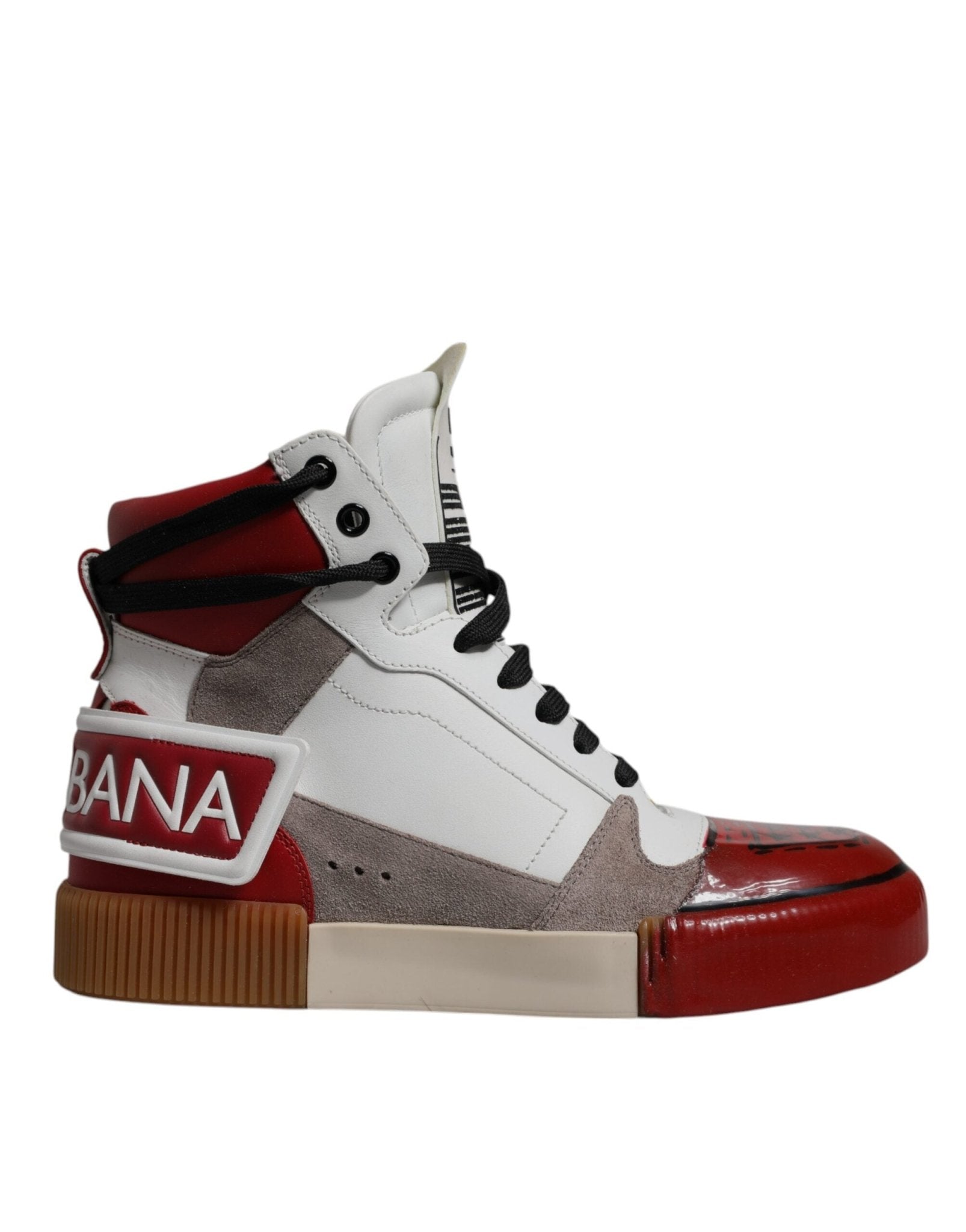 Dolce & Gabbana Multicolor Leather High Top Sneakers Shoes - GET THE BRAND