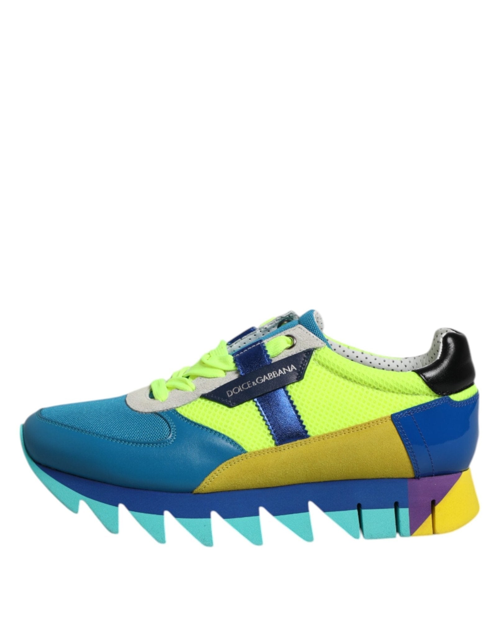 Dolce & Gabbana Multicolor Leather Low Top Men Sneakers Shoes - GET THE BRAND