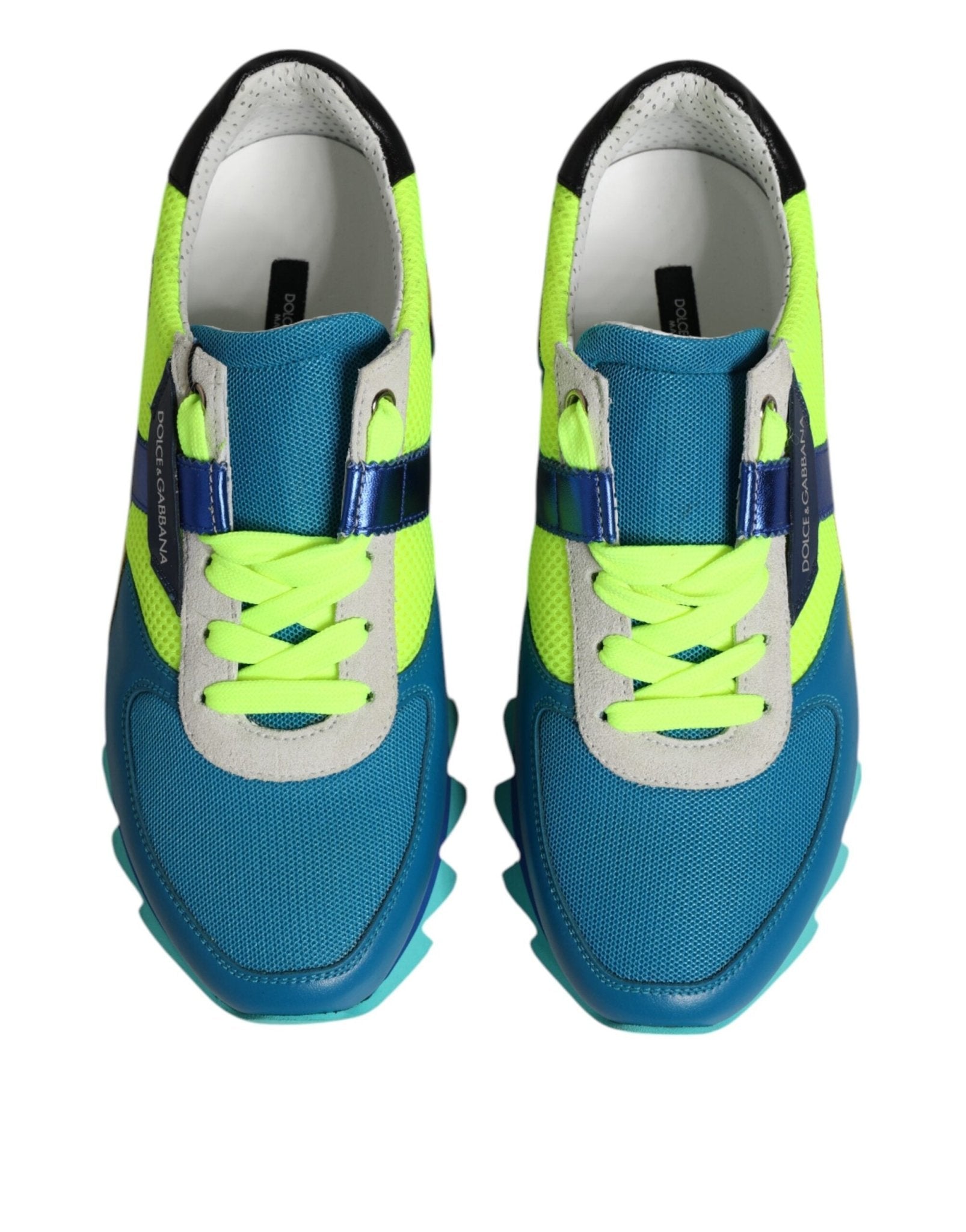 Dolce & Gabbana Multicolor Leather Low Top Men Sneakers Shoes - GET THE BRAND
