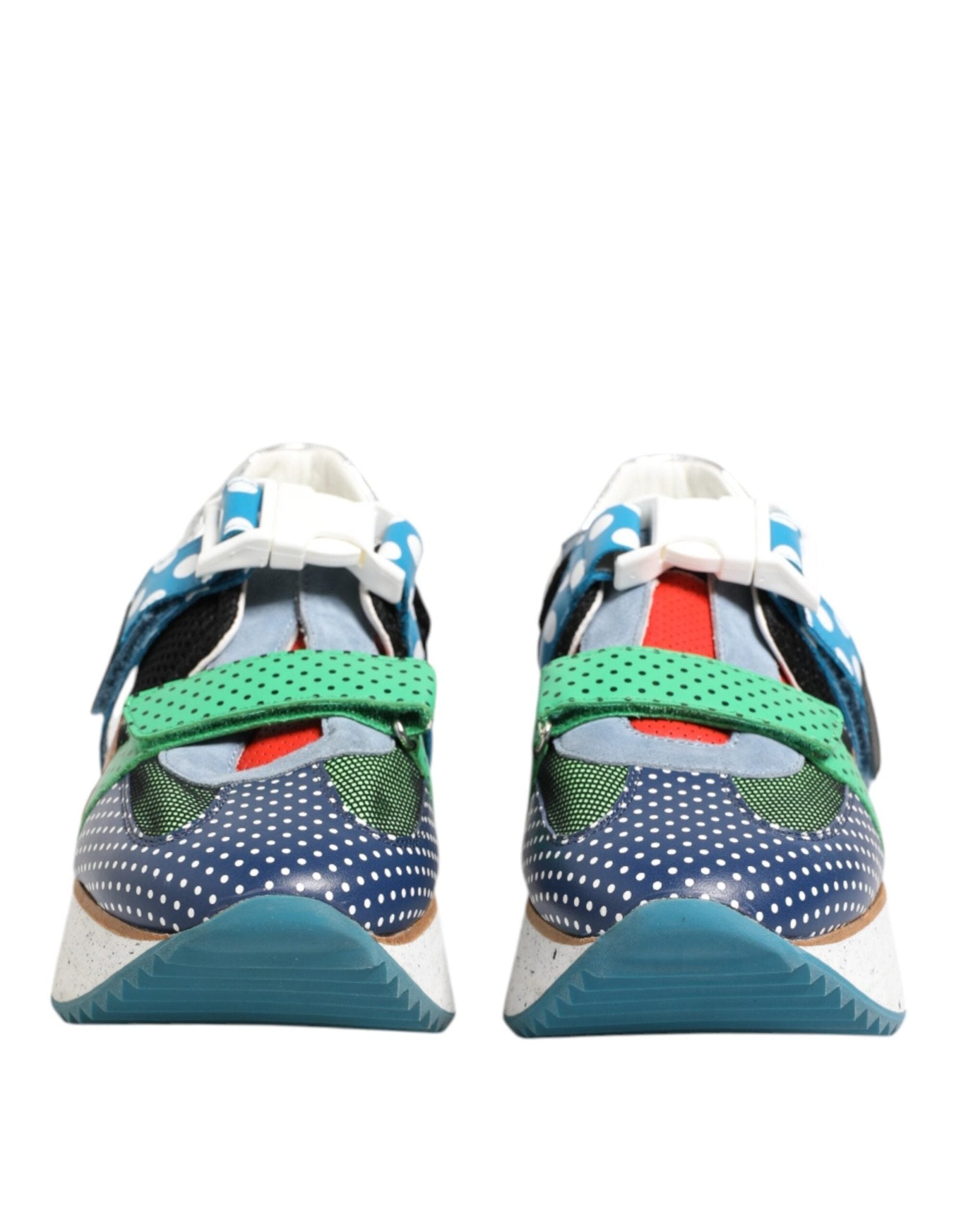 Dolce & Gabbana Multicolor Leather Low Top Sneakers Shoes - GET THE BRAND
