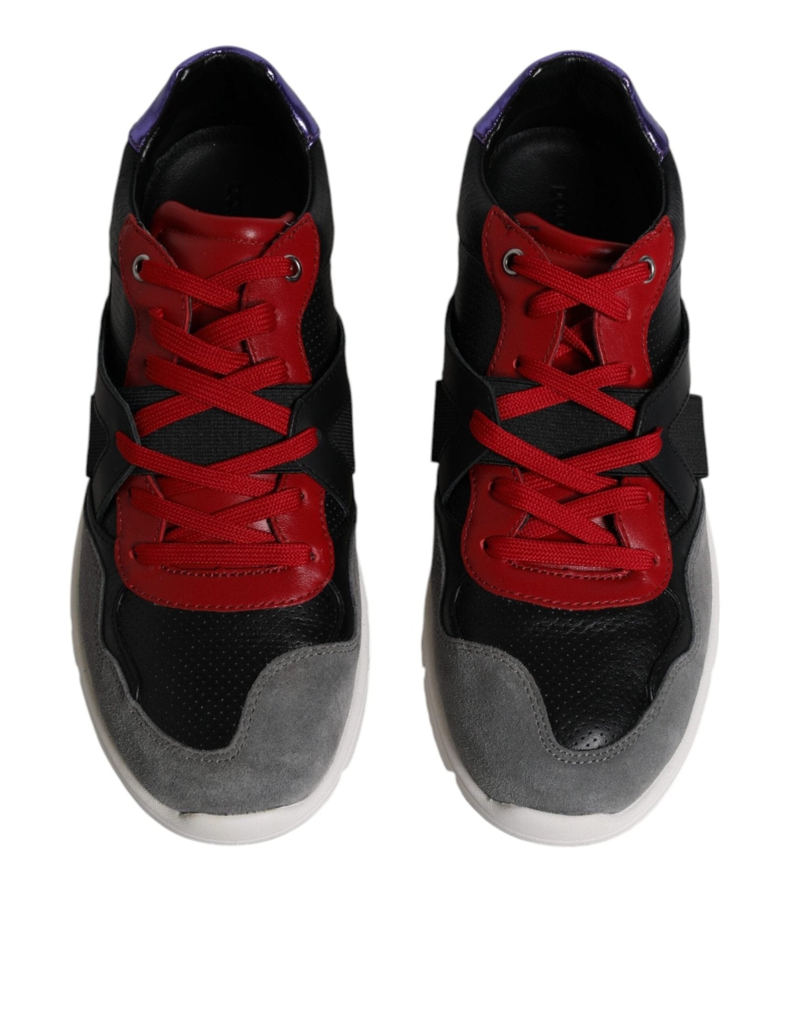 Dolce & Gabbana Multicolor Leather Suede Low Top Sneakers Shoes - GET THE BRAND