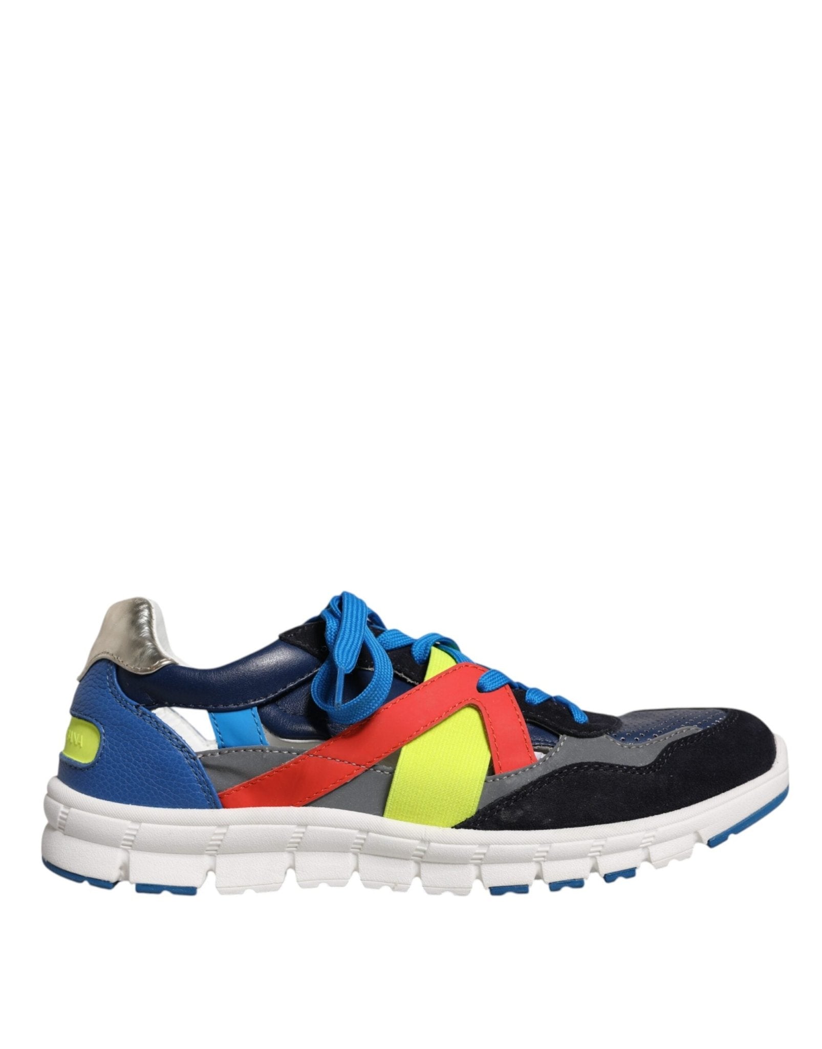 Dolce & Gabbana Multicolor Leather Suede Low Top Sneakers Shoes - GET THE BRAND