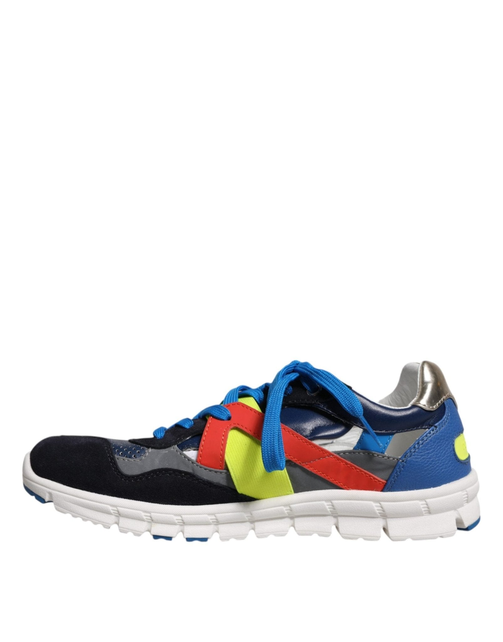 Dolce & Gabbana Multicolor Leather Suede Low Top Sneakers Shoes - GET THE BRAND