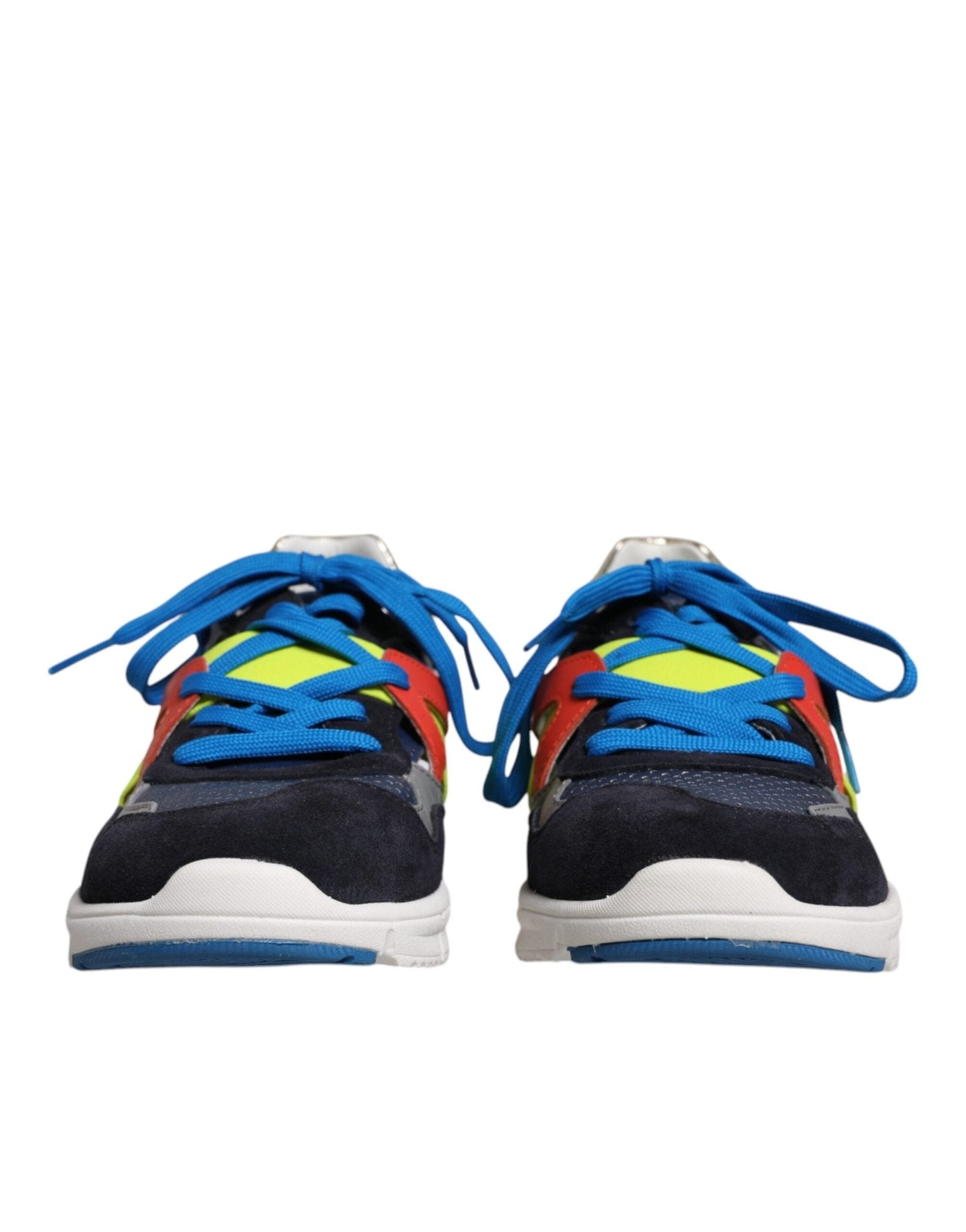 Dolce & Gabbana Multicolor Leather Suede Low Top Sneakers Shoes - GET THE BRAND