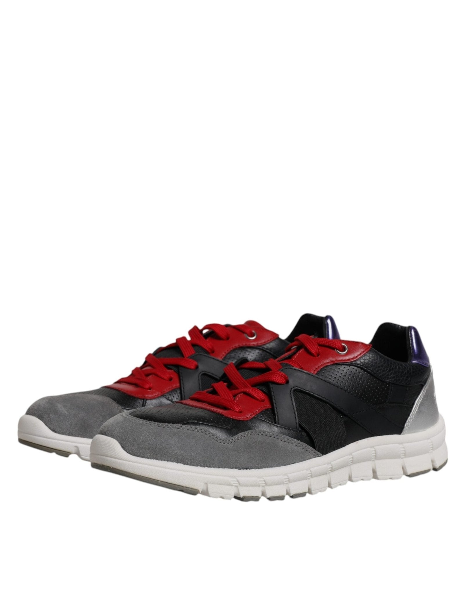 Dolce & Gabbana Multicolor Leather Suede Low Top Sneakers Shoes - GET THE BRAND