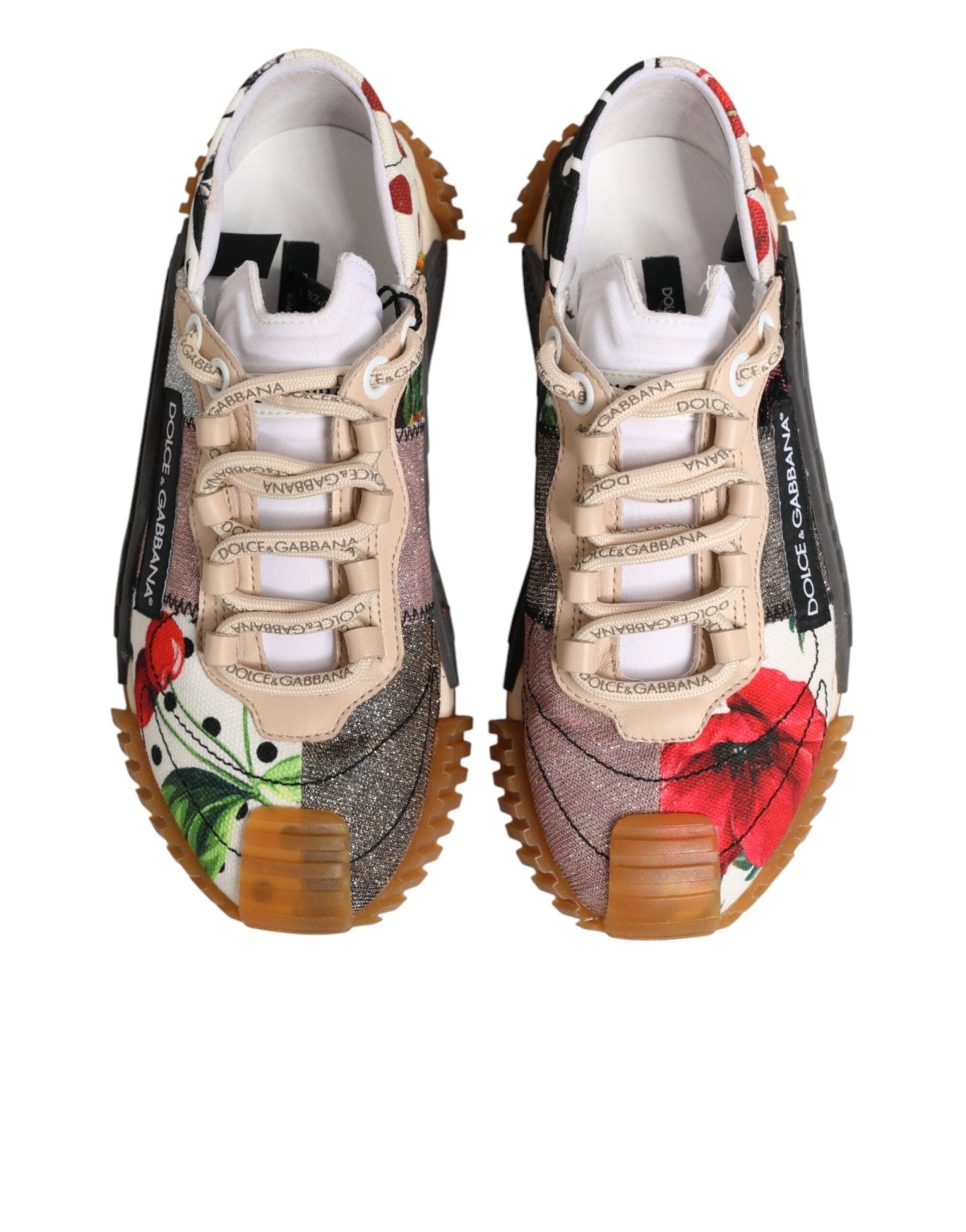 Dolce & Gabbana Multicolor Logo Low Top NS1 Sneakers Shoes - GET THE BRAND