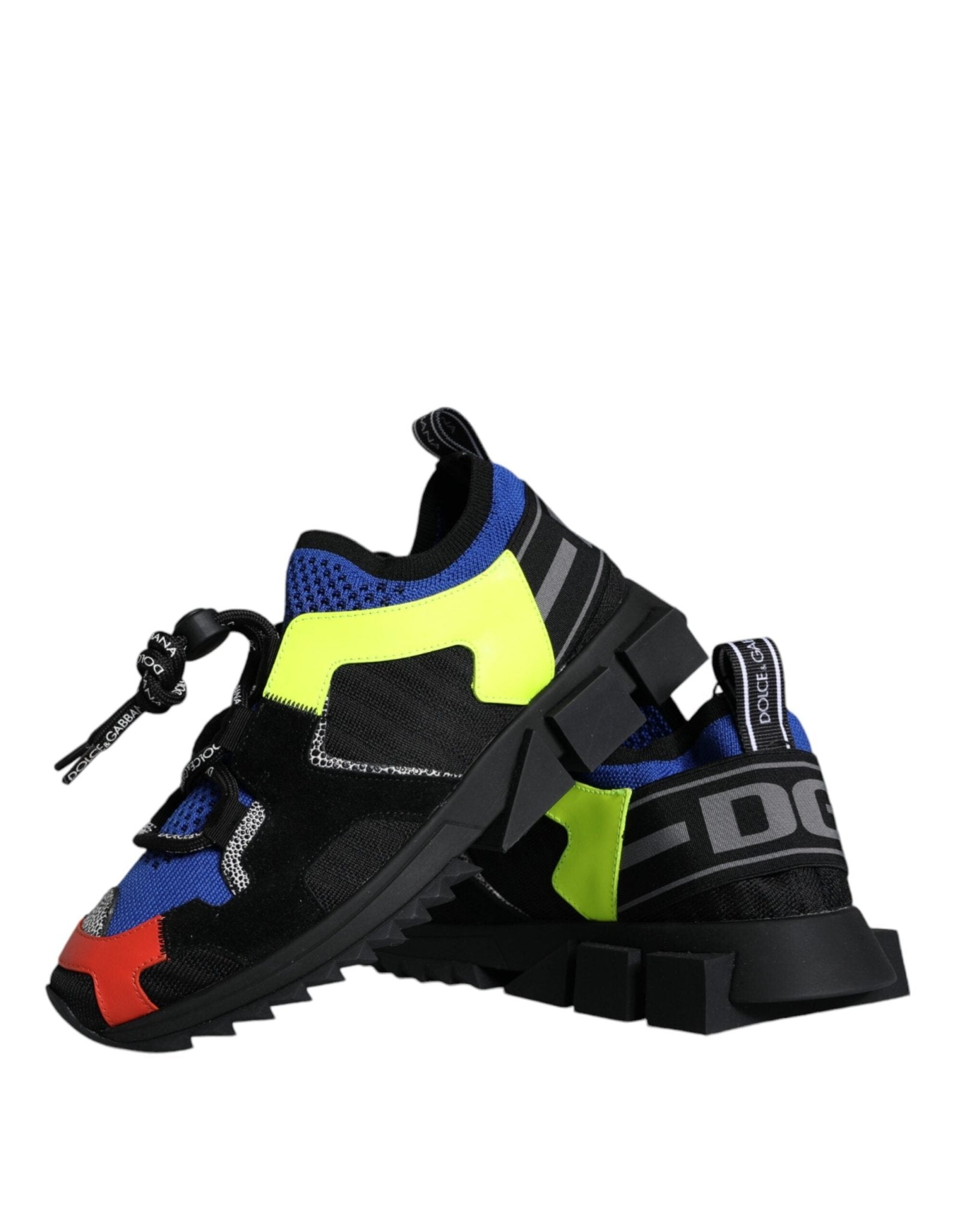 Dolce & Gabbana Multicolor Mesh Sorrento Trekking Sneakers Shoes - GET THE BRAND
