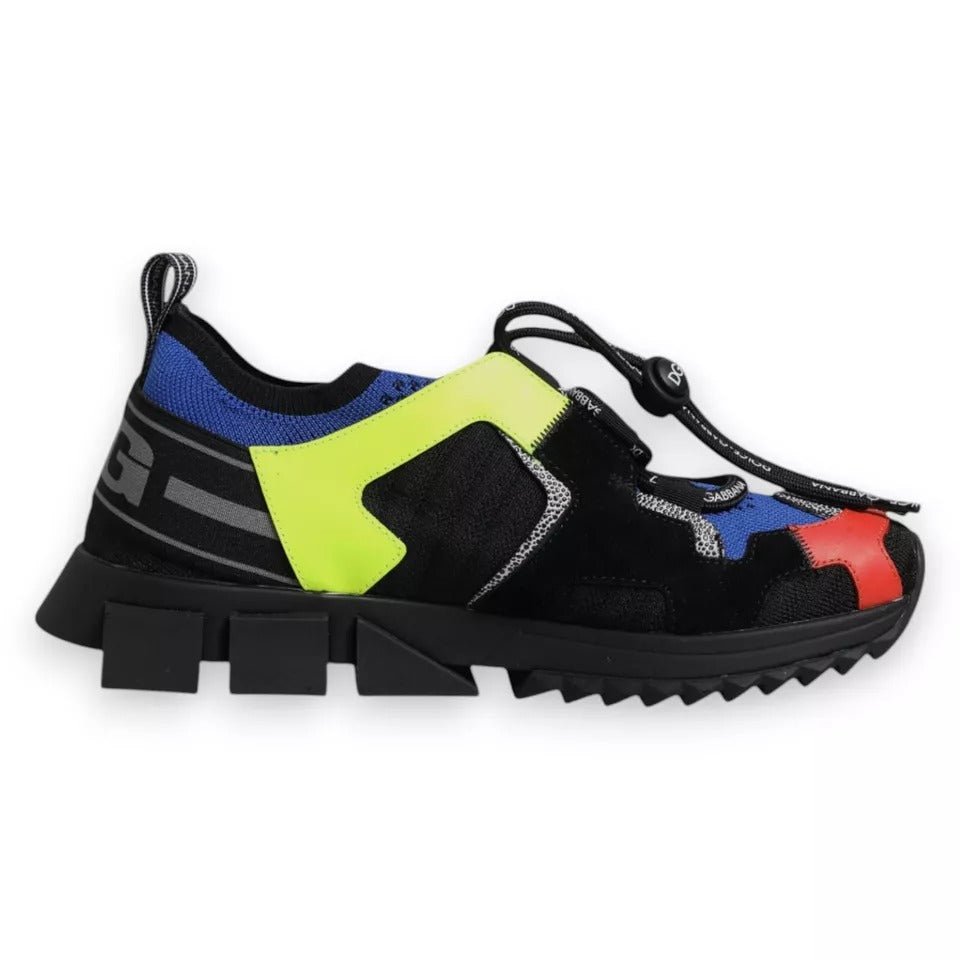 Dolce & Gabbana Multicolor Mesh Sorrento Trekking Sneakers Shoes - GET THE BRAND