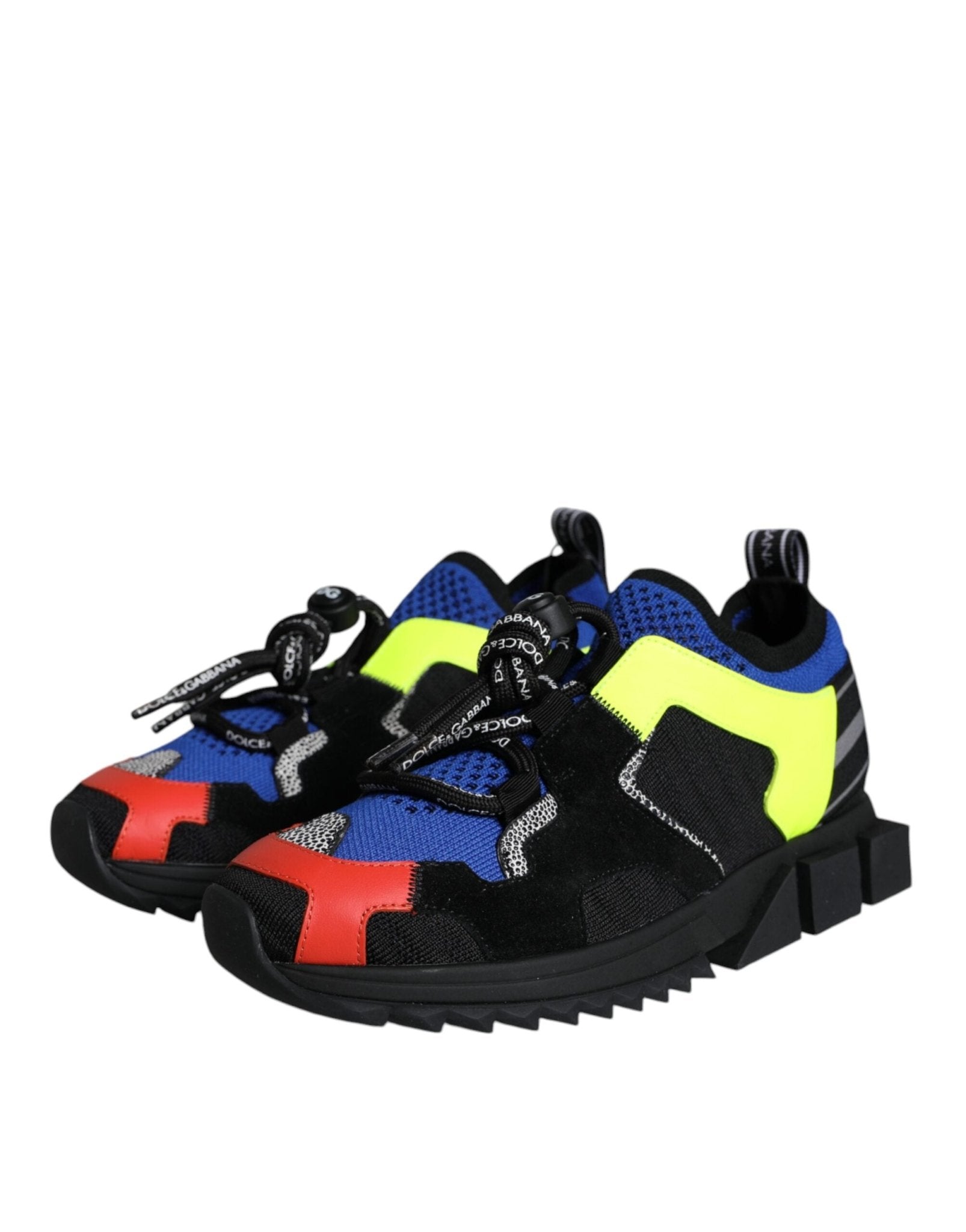 Dolce & Gabbana Multicolor Mesh Sorrento Trekking Sneakers Shoes - GET THE BRAND