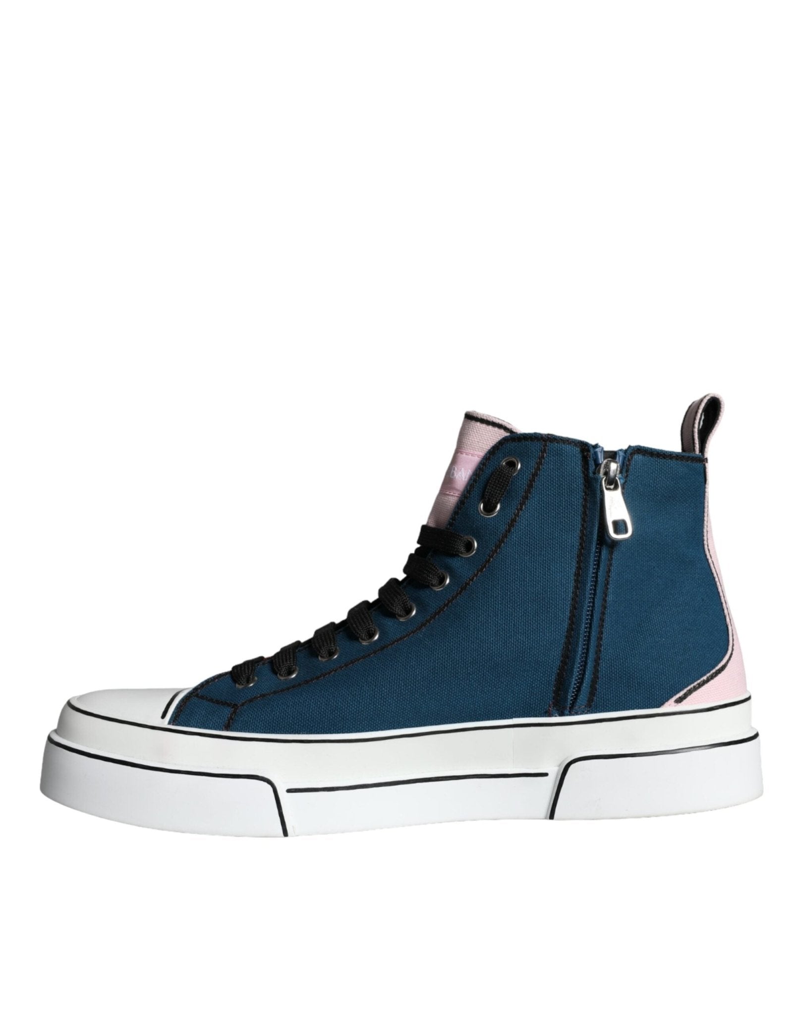 Dolce & Gabbana Multicolor Patchwork High Top Sneaker Shoes - GET THE BRAND