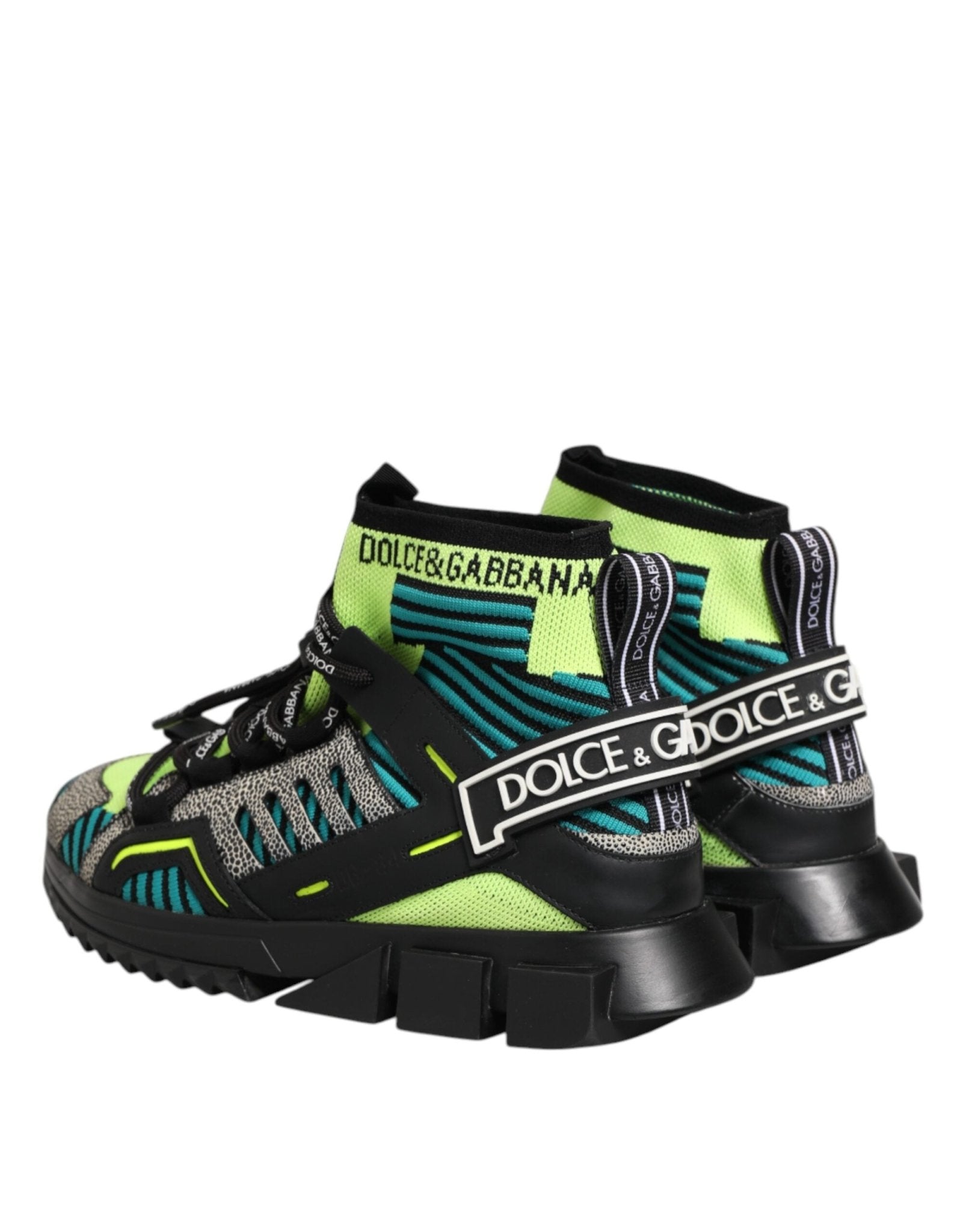 Dolce & Gabbana Multicolor Sorrento Socks Men Sneakers Shoes - GET THE BRAND
