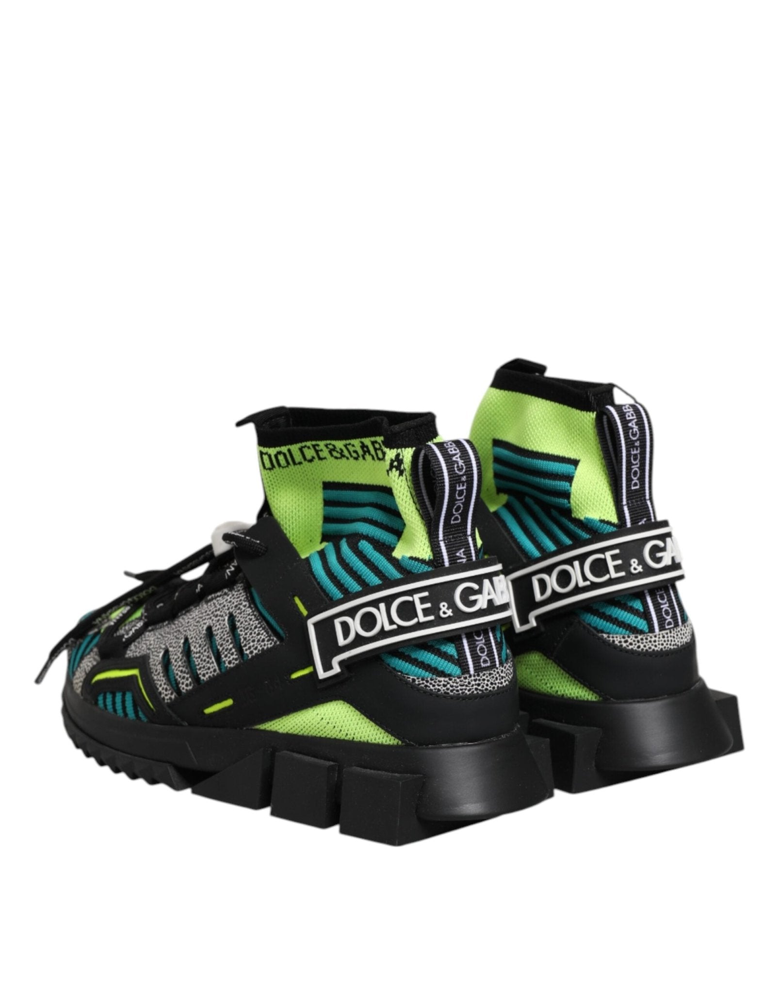 Dolce & Gabbana Multicolor Sorrento Socks Men Sneakers Shoes - GET THE BRAND