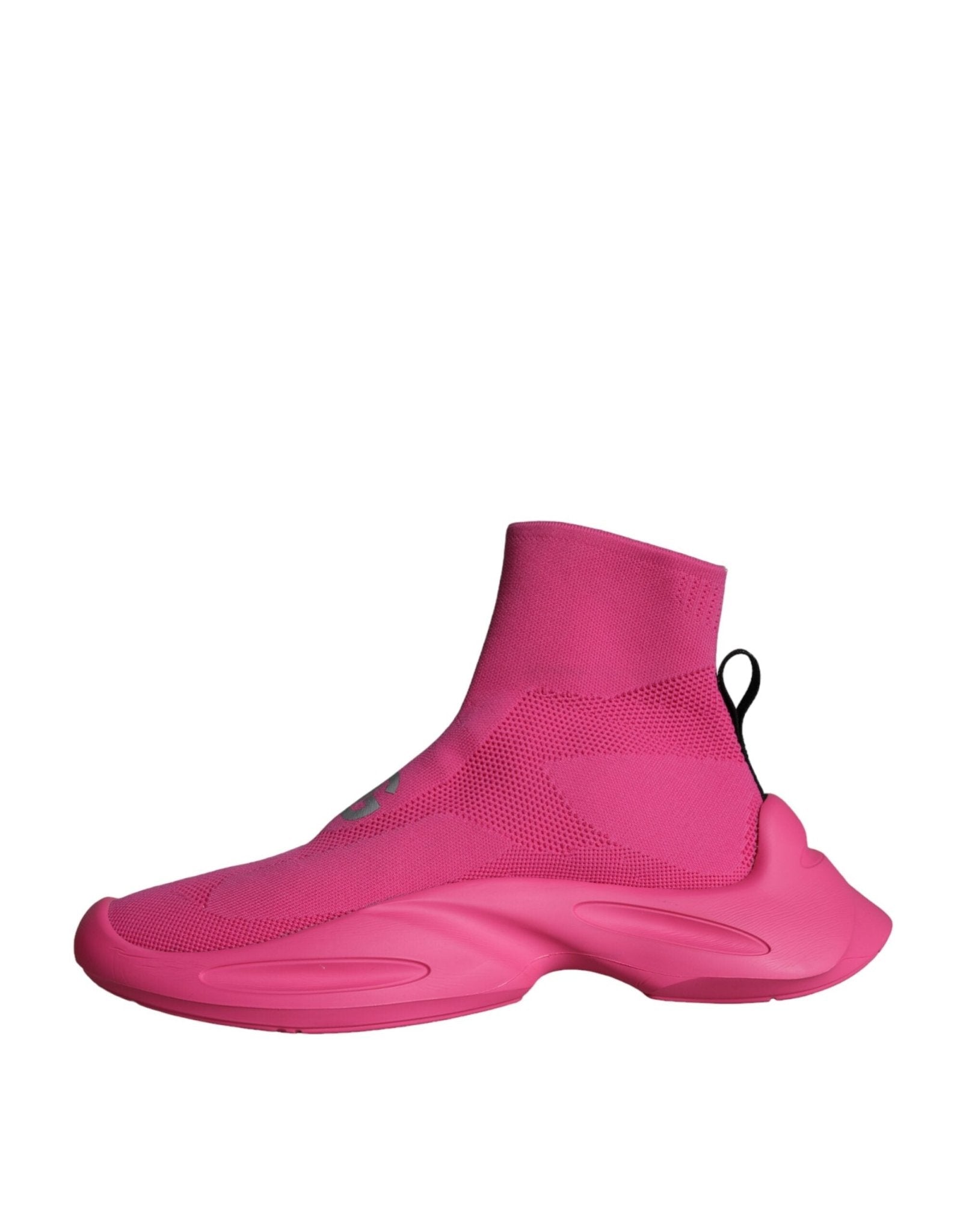 Dolce & Gabbana Pink Logo Print Slip On Socks Sneakers Shoes - GET THE BRAND